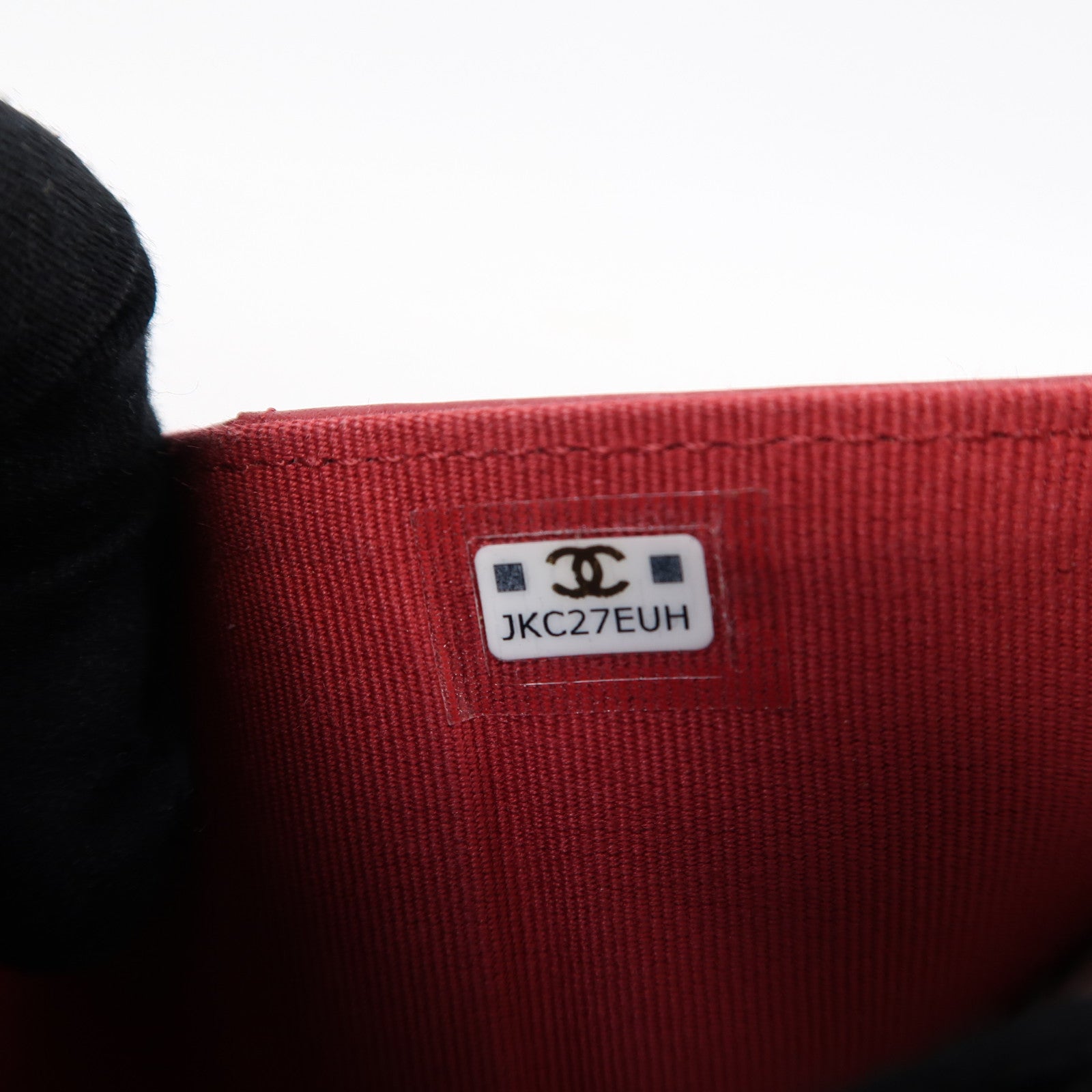 CHANEL 菱格羊皮皮革C19 Wallet金扣錢包黑色