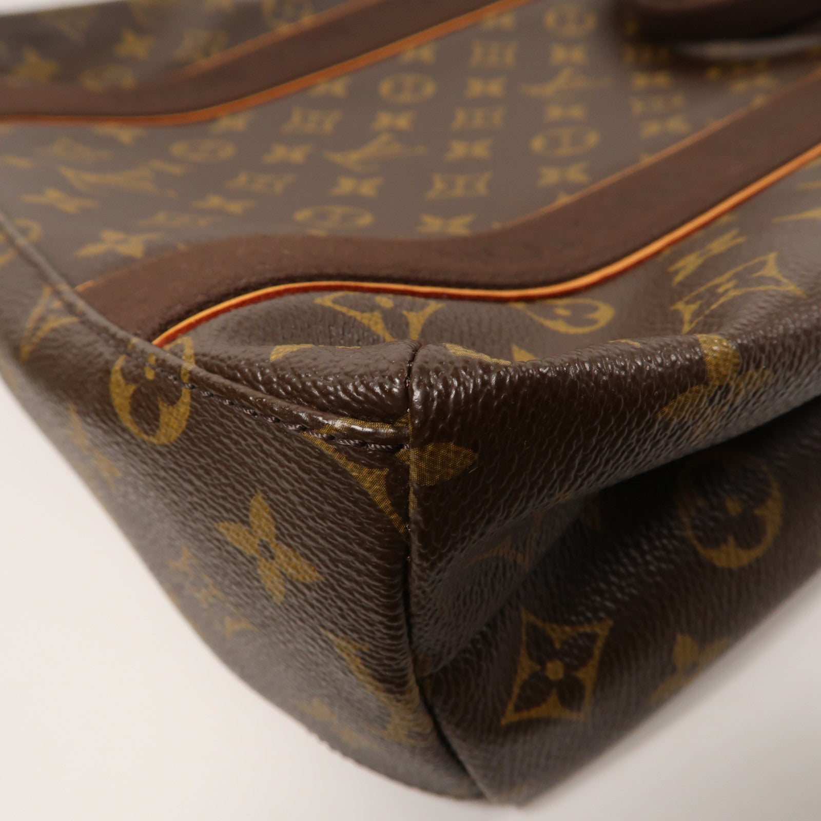 LOUIS VUITTON 【激減優惠】Monogram Cabas Beaubourg金扣肩背袋啡色