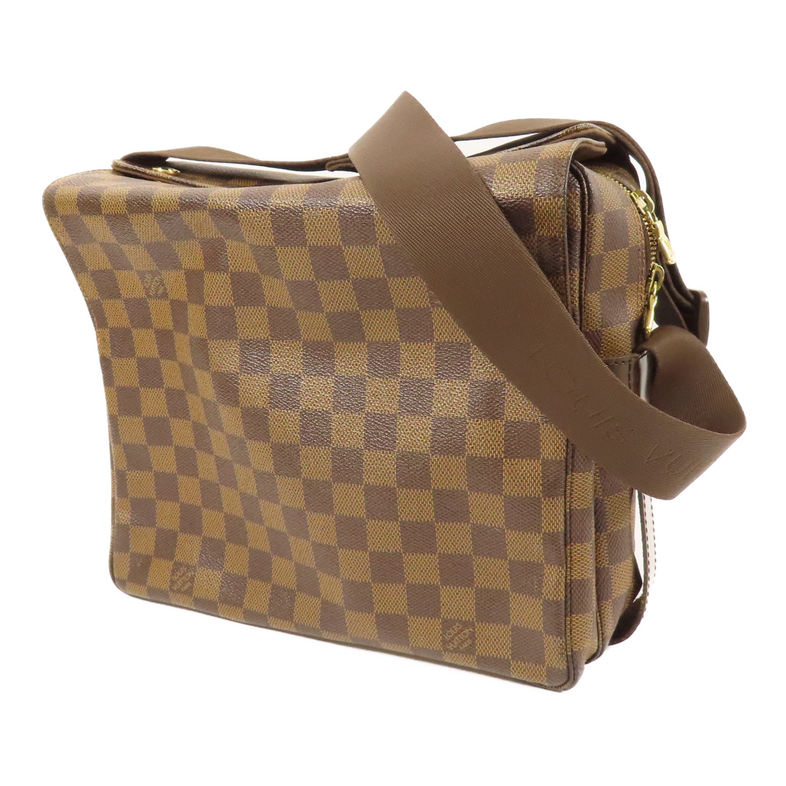 LOUIS VUITTON Damier Naviglio金扣肩背袋