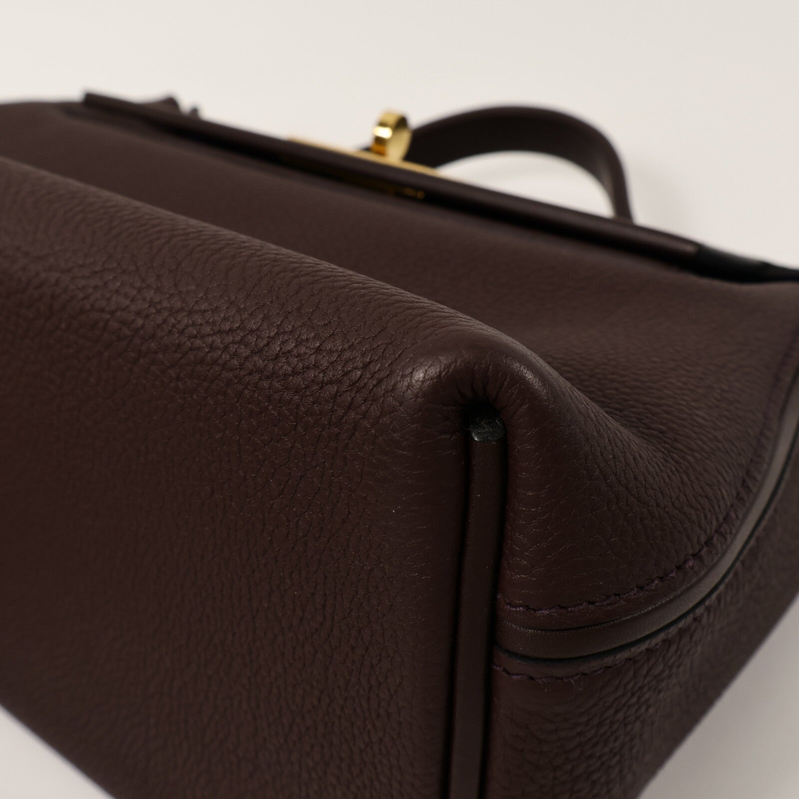 HERMES Clemence皮革24/24 29cm手挽肩背兩用袋Cassis/Bleu Saphir