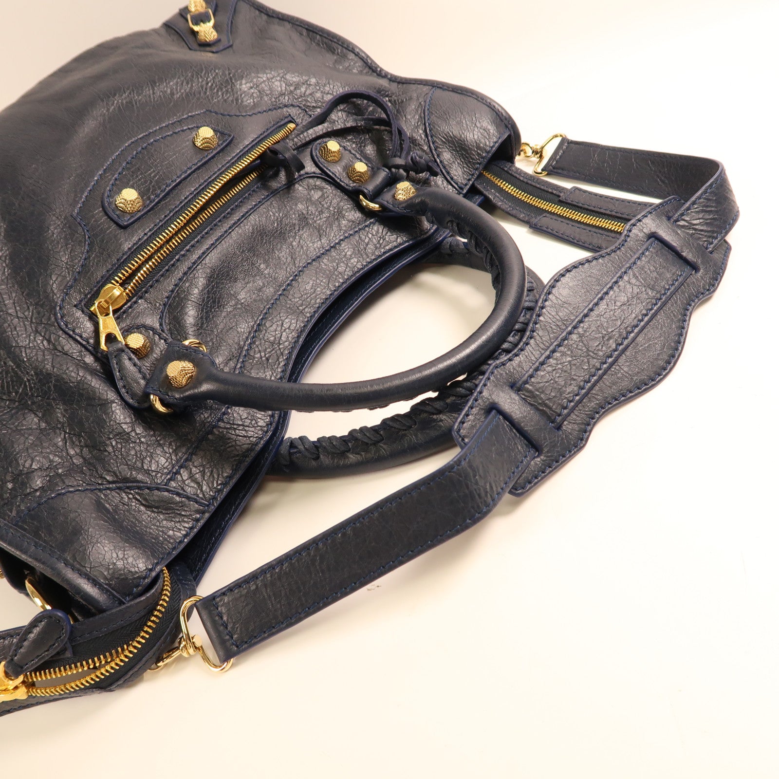 BALENCIAGA 【激減優惠】牛皮皮革City Bag金扣手挽肩背兩用袋