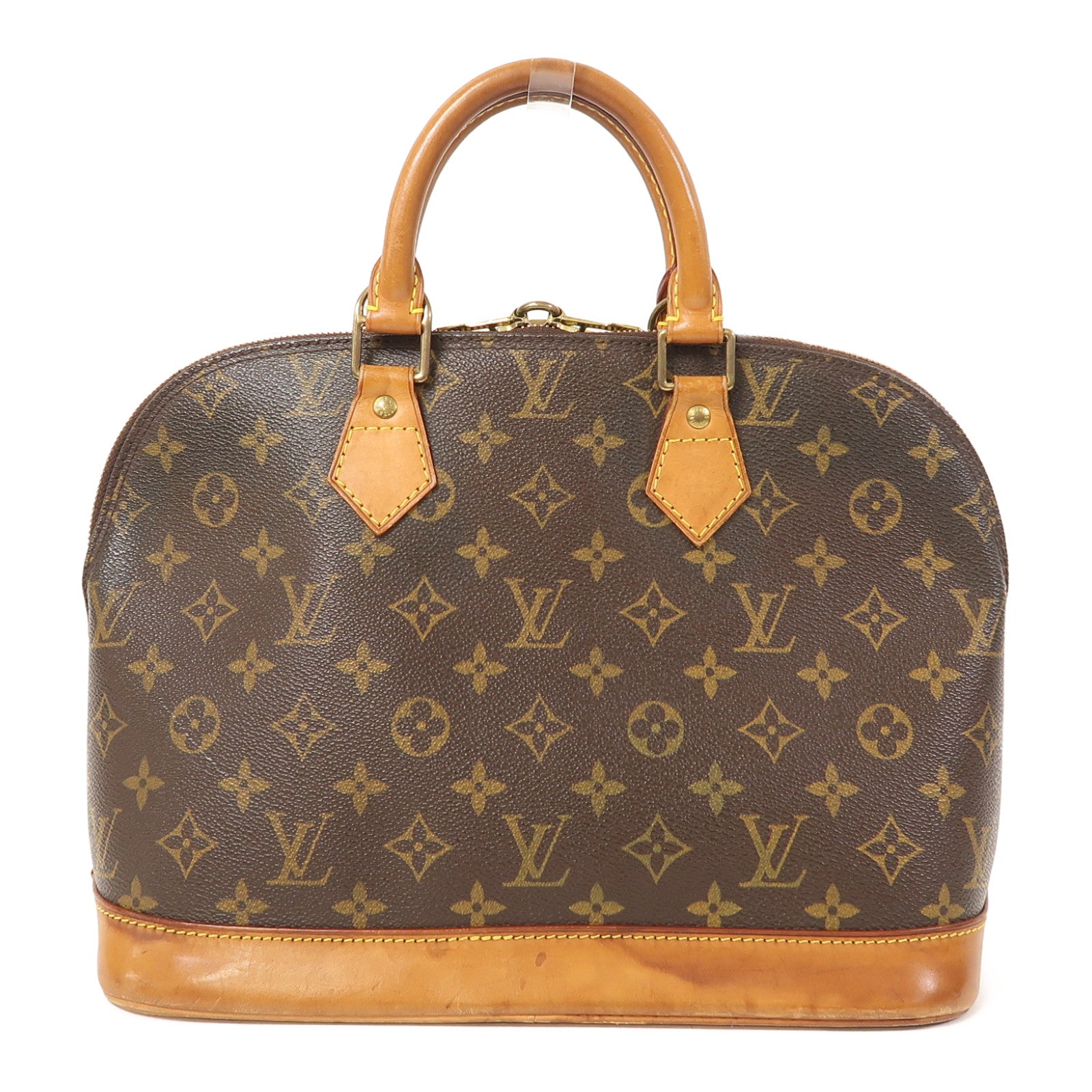 LOUIS VUITTON Monogram Alma PM金扣手挽袋啡色