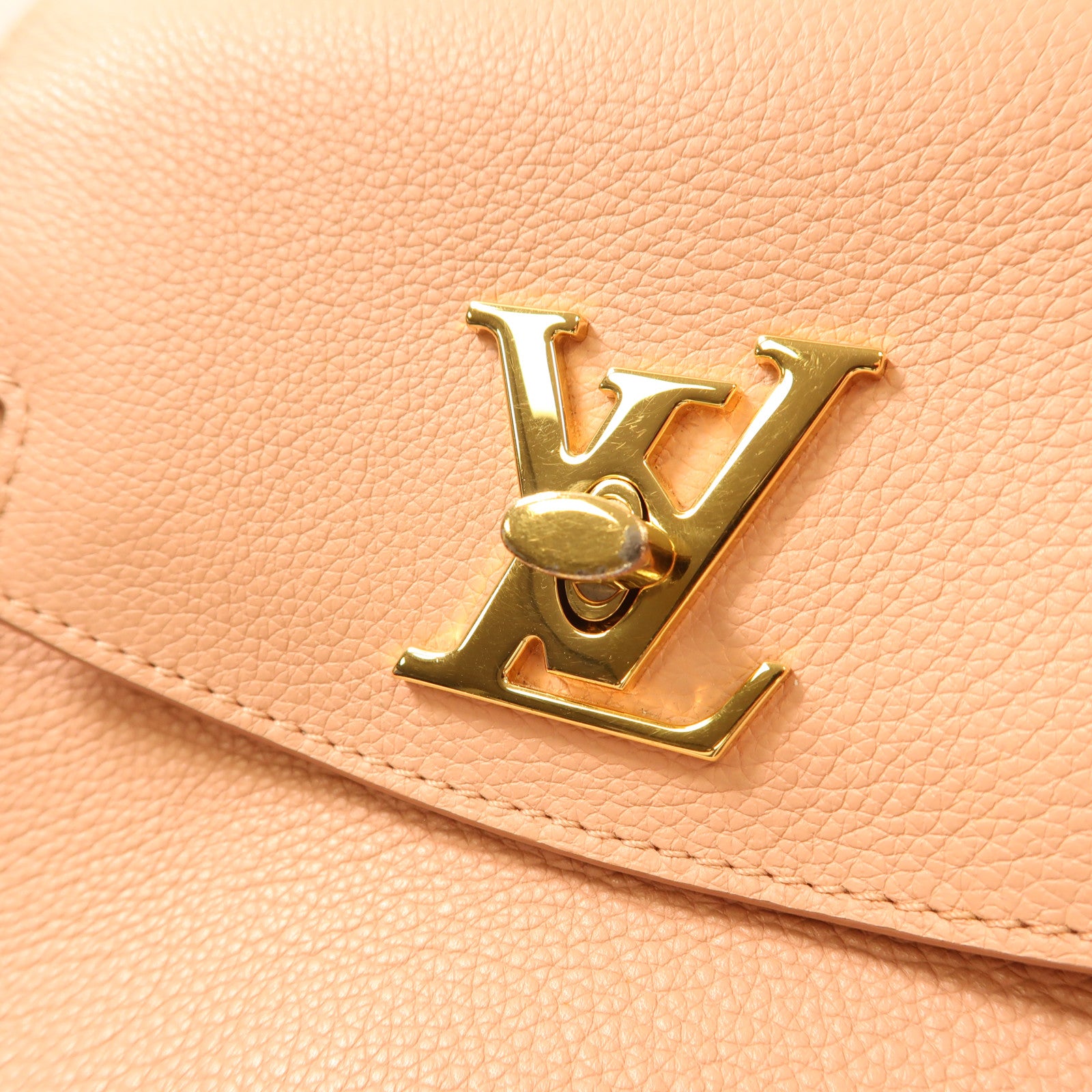 LOUIS VUITTON 【激減優惠】牛皮皮革Lockme Ever Mini金扣手挽鏈帶肩背兩用袋