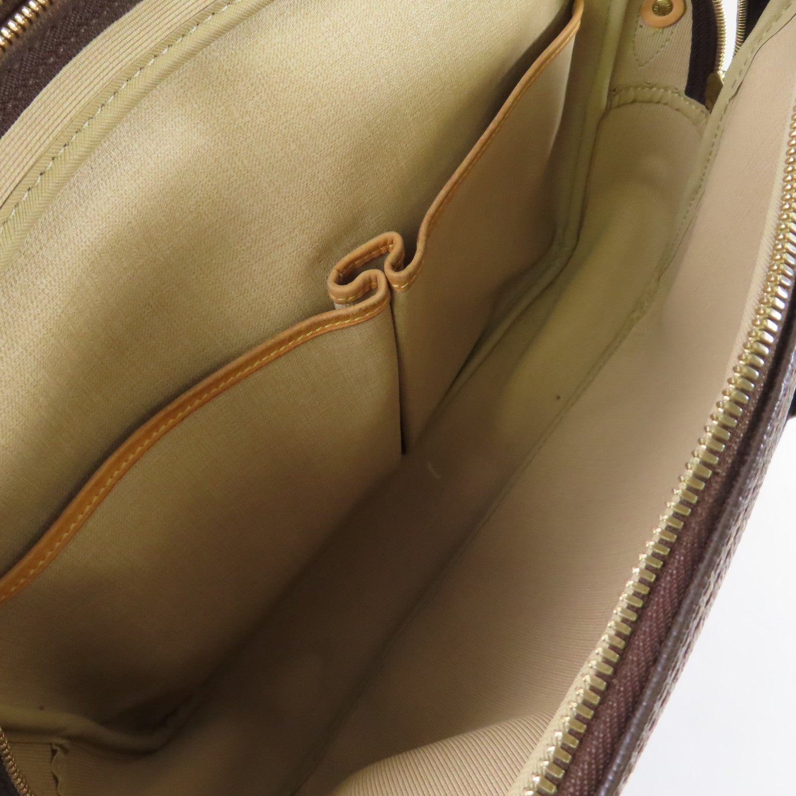 LOUIS VUITTON Monogram Reporter GM Bag金扣肩背袋啡色