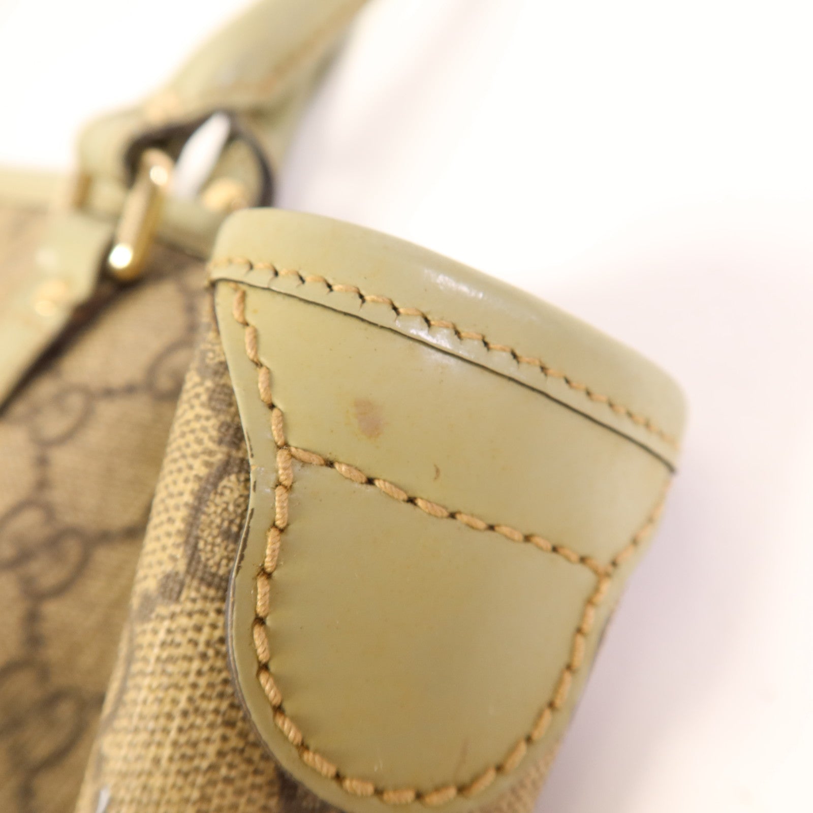 GUCCI 帆布GG Supreme Tote金扣手挽袋