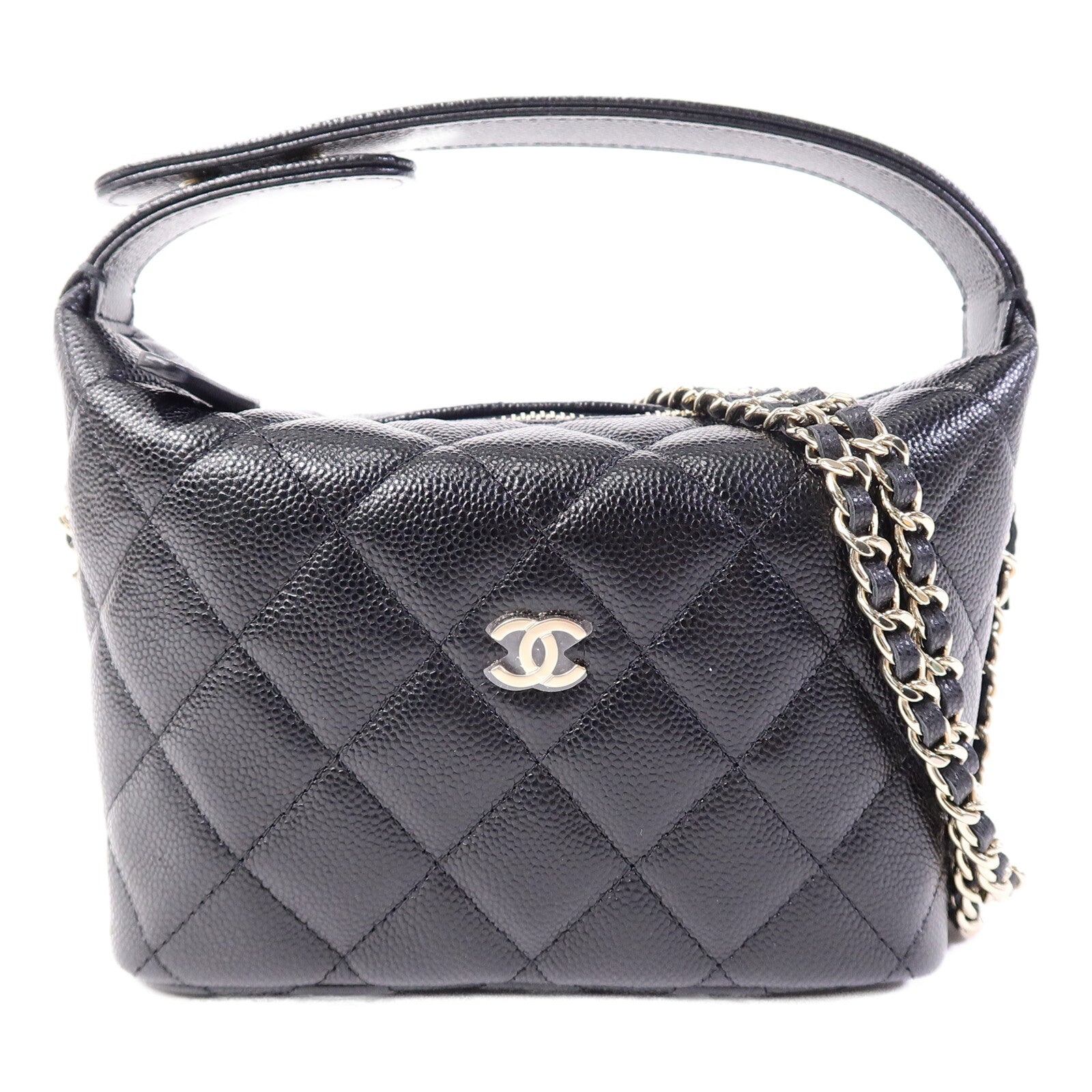 CHANEL 牛皮皮革Hobo Small鏈帶肩背袋