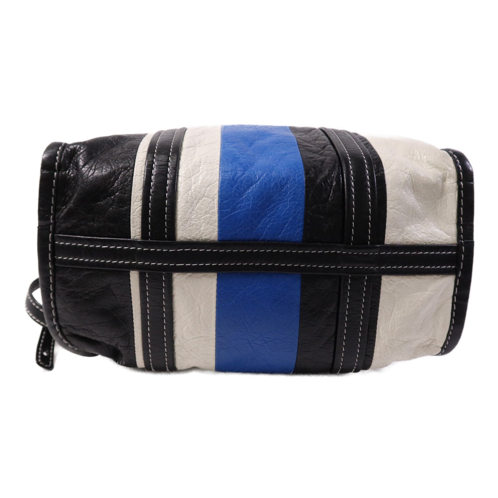 BALENCIAGA 牛皮皮革Bazaar Shopper銀扣手挽肩背兩用袋