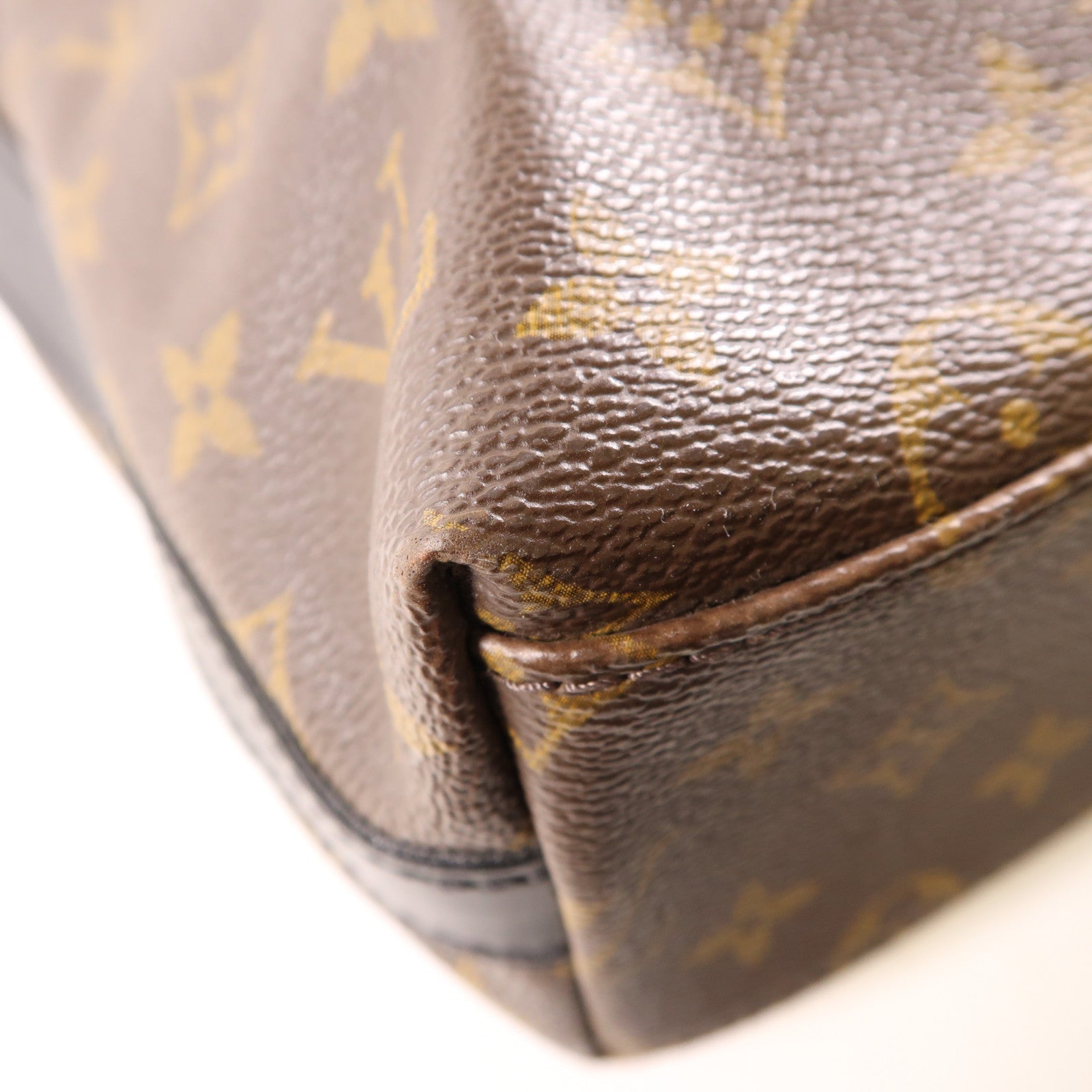 LOUIS VUITTON Monogram Kitan金扣手挽袋棕色