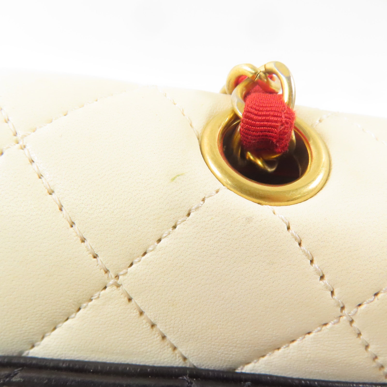 CHANEL 羊皮皮革Shoulder Bag金扣肩背袋紅色/白色/黑色/藍色