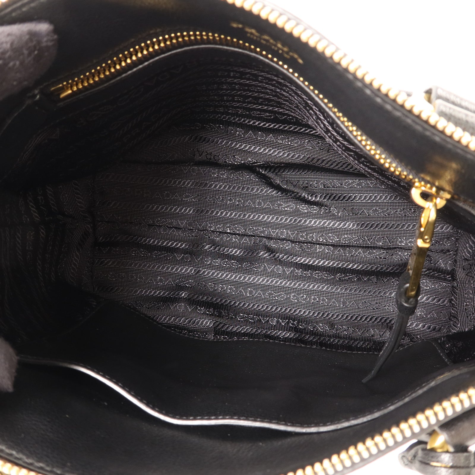 PRADA 牛皮皮革2 Way Shoulder金扣手挽肩背兩用袋