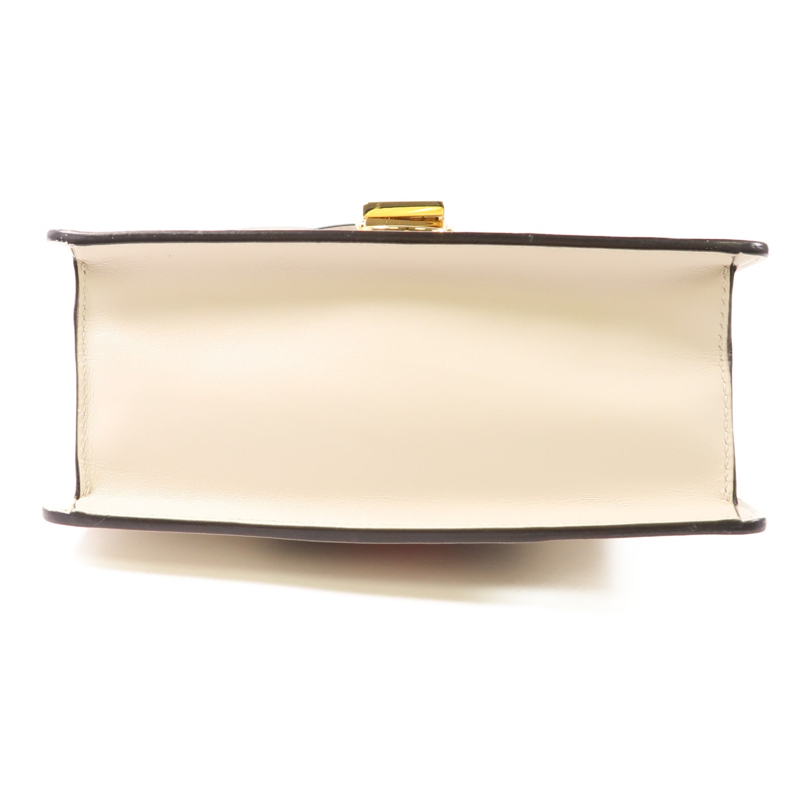 GUCCI GG GHW Sylvie 2Way Shoulder Hand Bag Calfskin Leather 470270 White