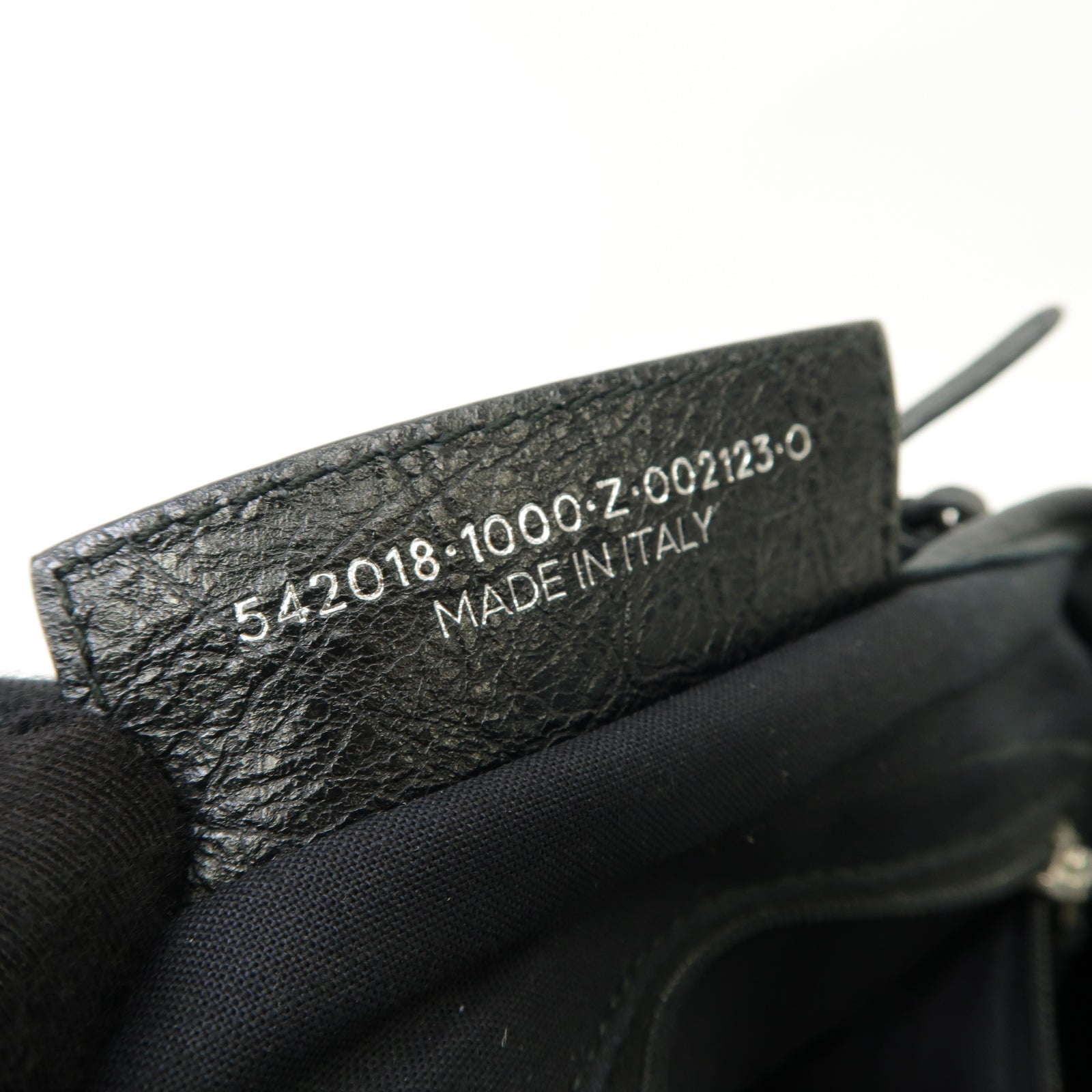BALENCIAGA 牛皮皮革Cabas XS銀扣手挽肩背兩用袋黒色