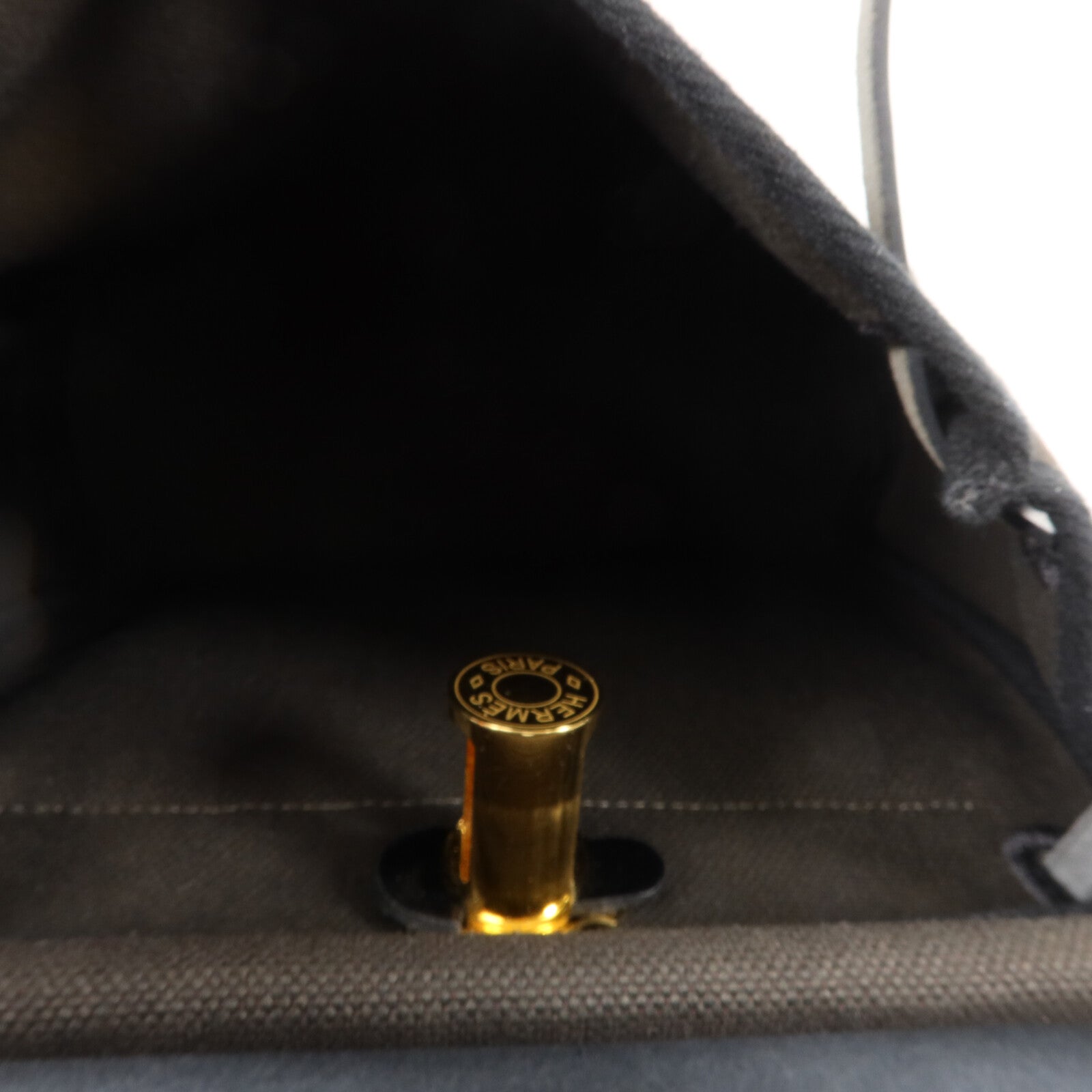 HERMES 帆布Mini Herbag肩背袋Bronze