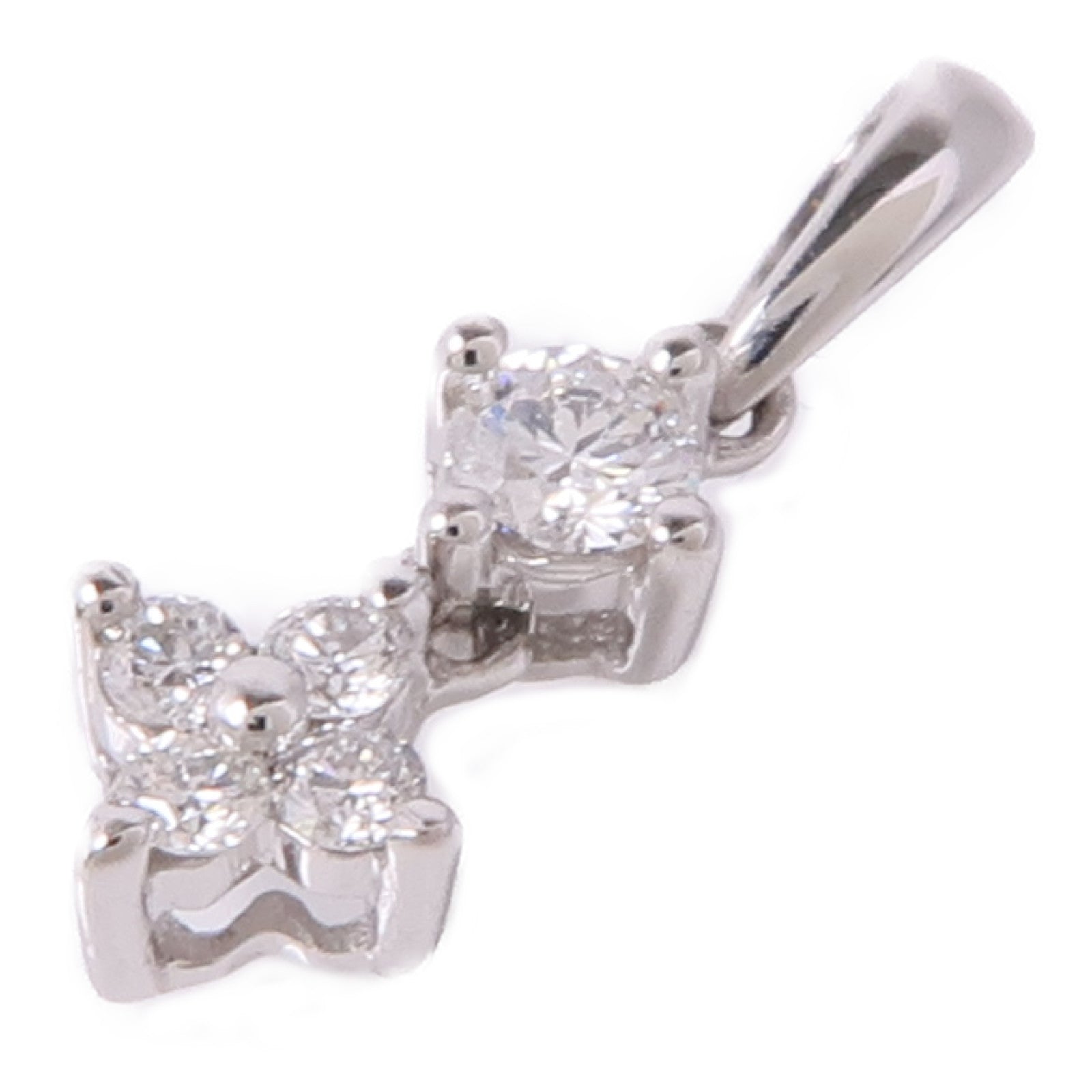 JEWELRY 18K白金Diamond Pendant Top鑽石吊墜