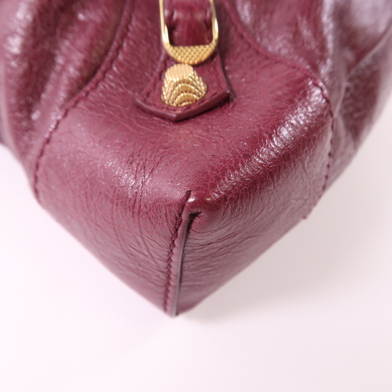 BALENCIAGA 牛皮皮革BackPack金扣背包