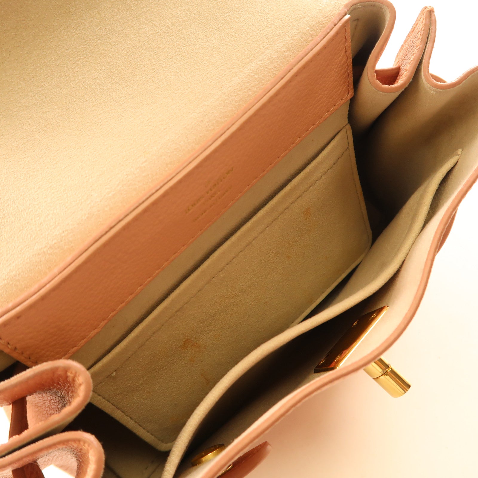 LOUIS VUITTON 【激減優惠】牛皮皮革Lockme Ever Mini金扣手挽鏈帶肩背兩用袋