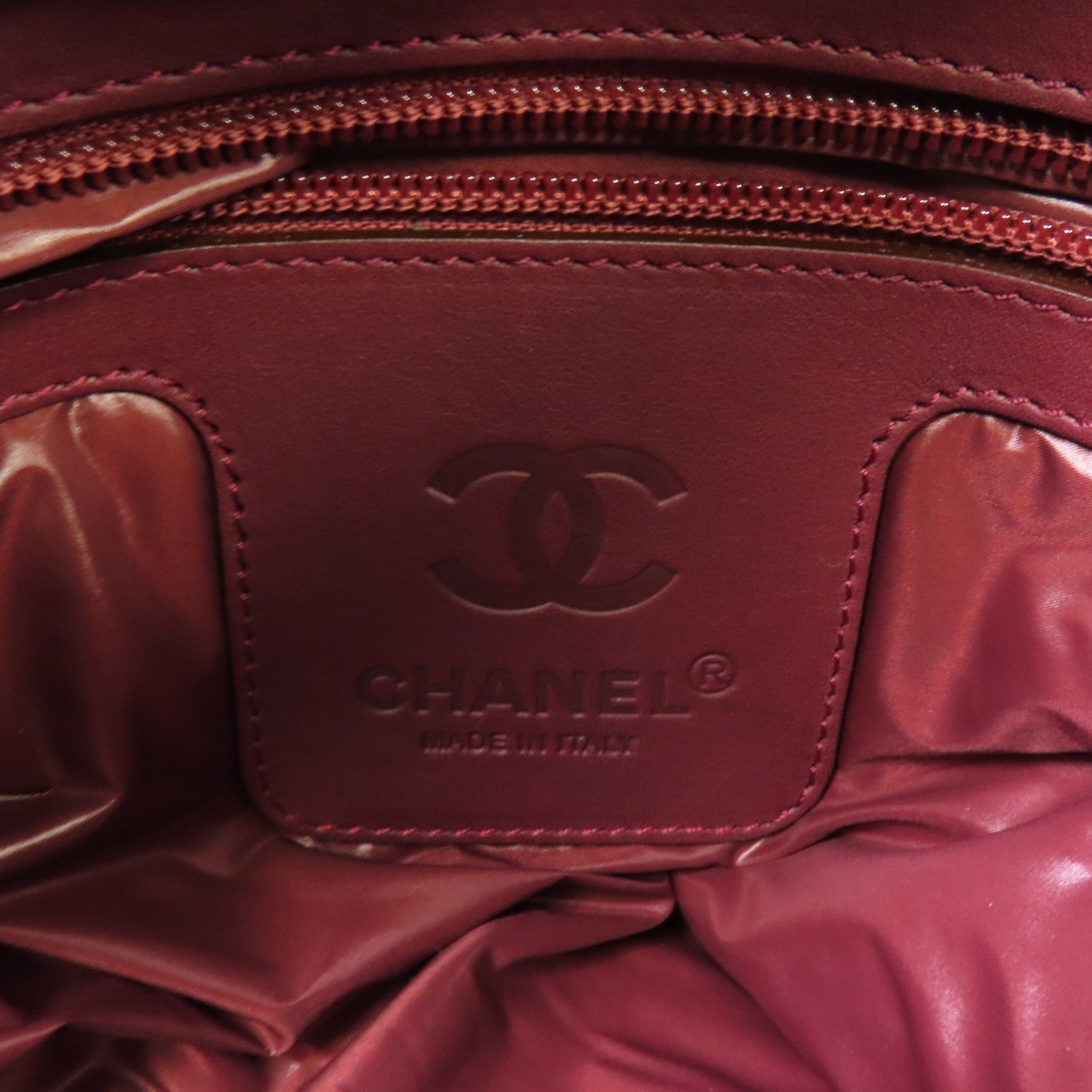 CHANEL 尼龍Coco Cocoon銀扣肩背袋