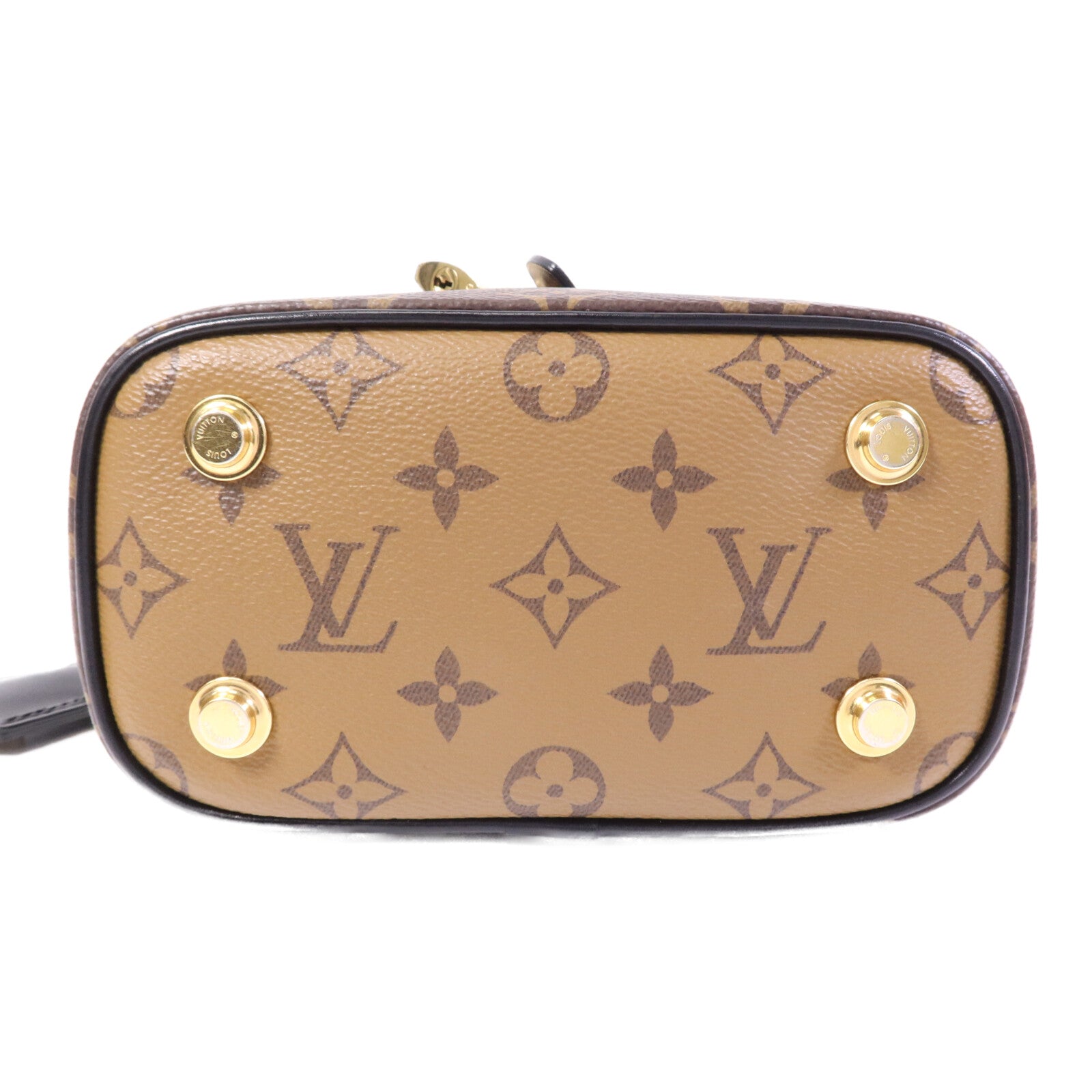 LOUIS VUITTON Monogram Reverse Vanity PM金扣手挽肩背兩用袋