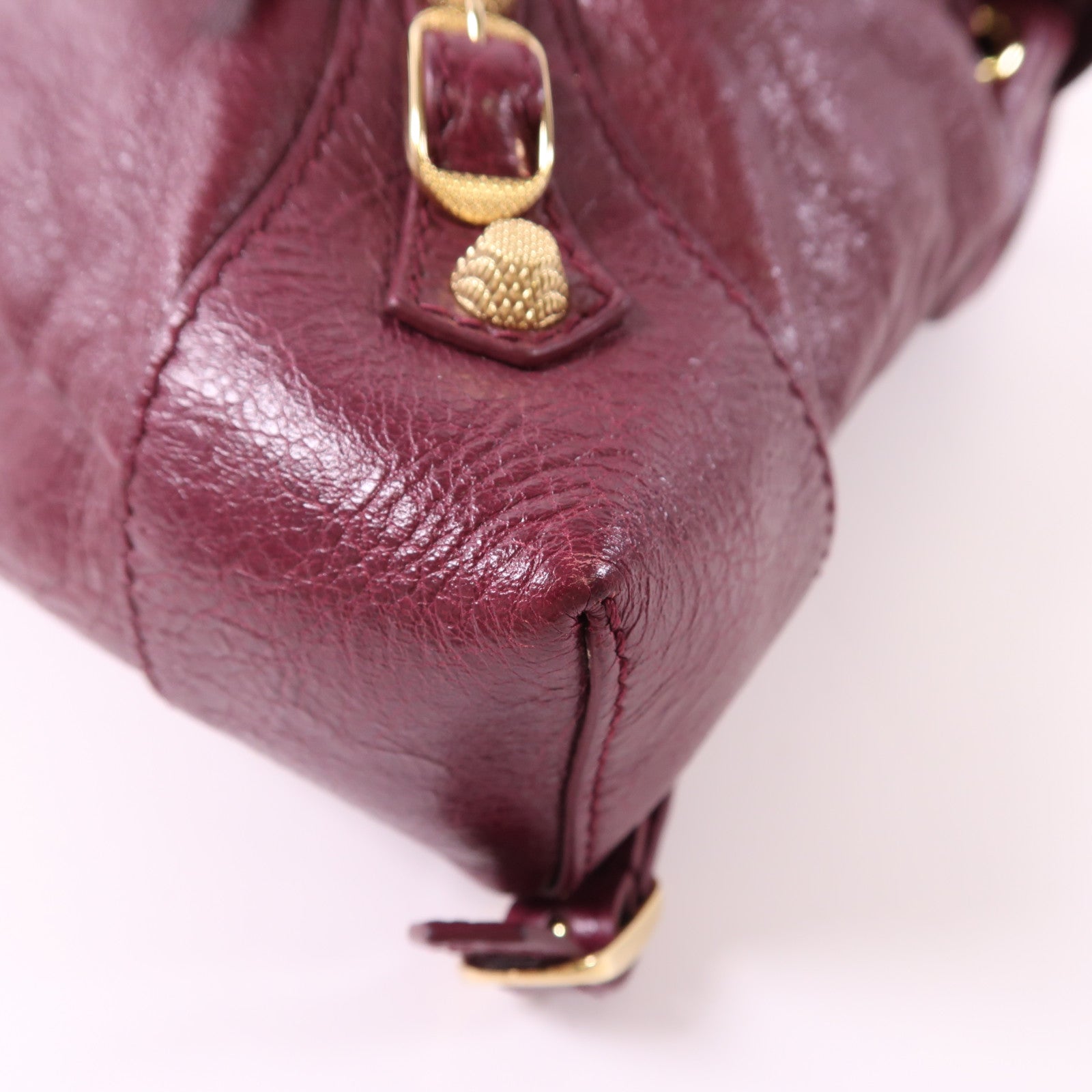 BALENCIAGA 牛皮皮革BackPack金扣背包