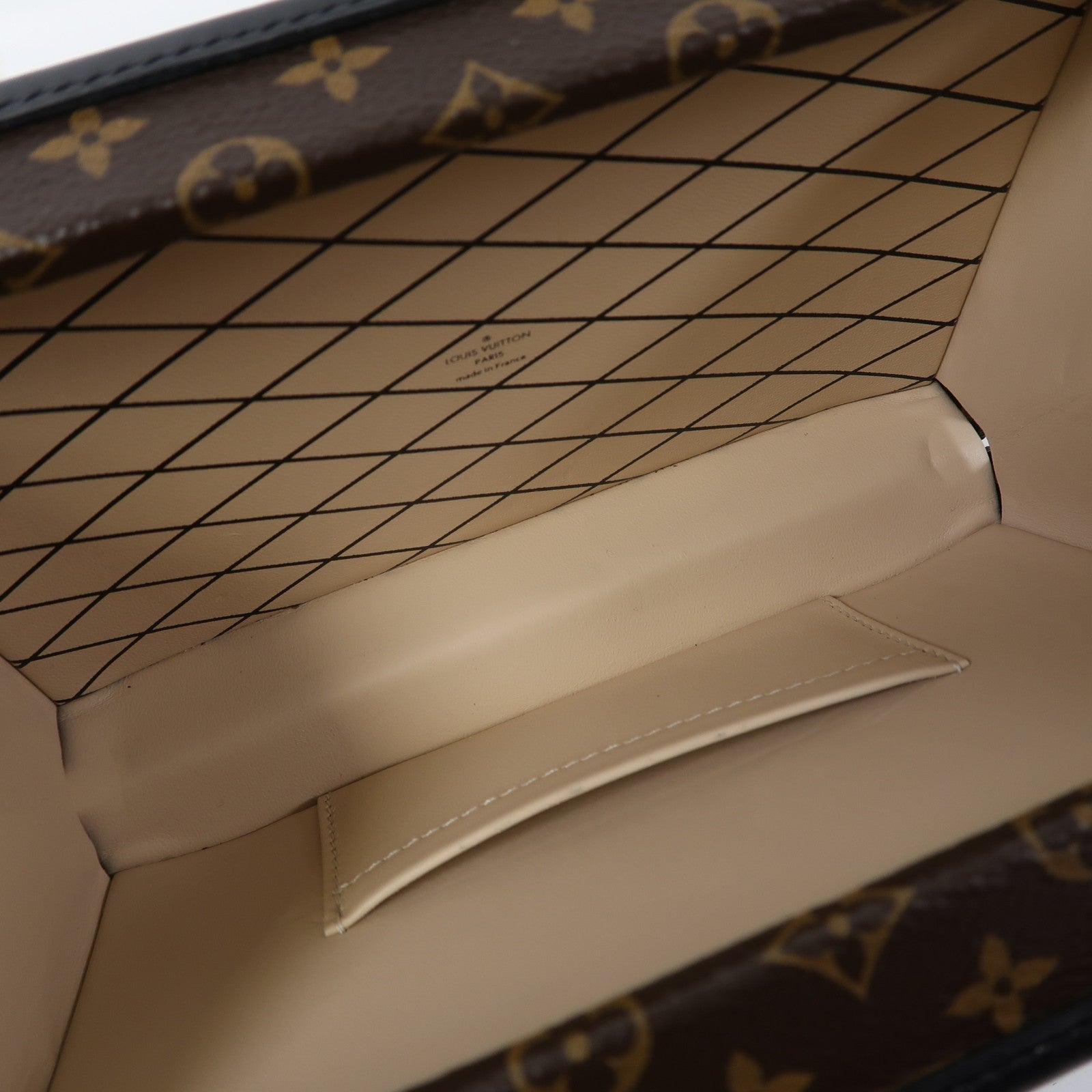 LOUIS VUITTON Monogram Petite Malle金扣肩背袋啡色