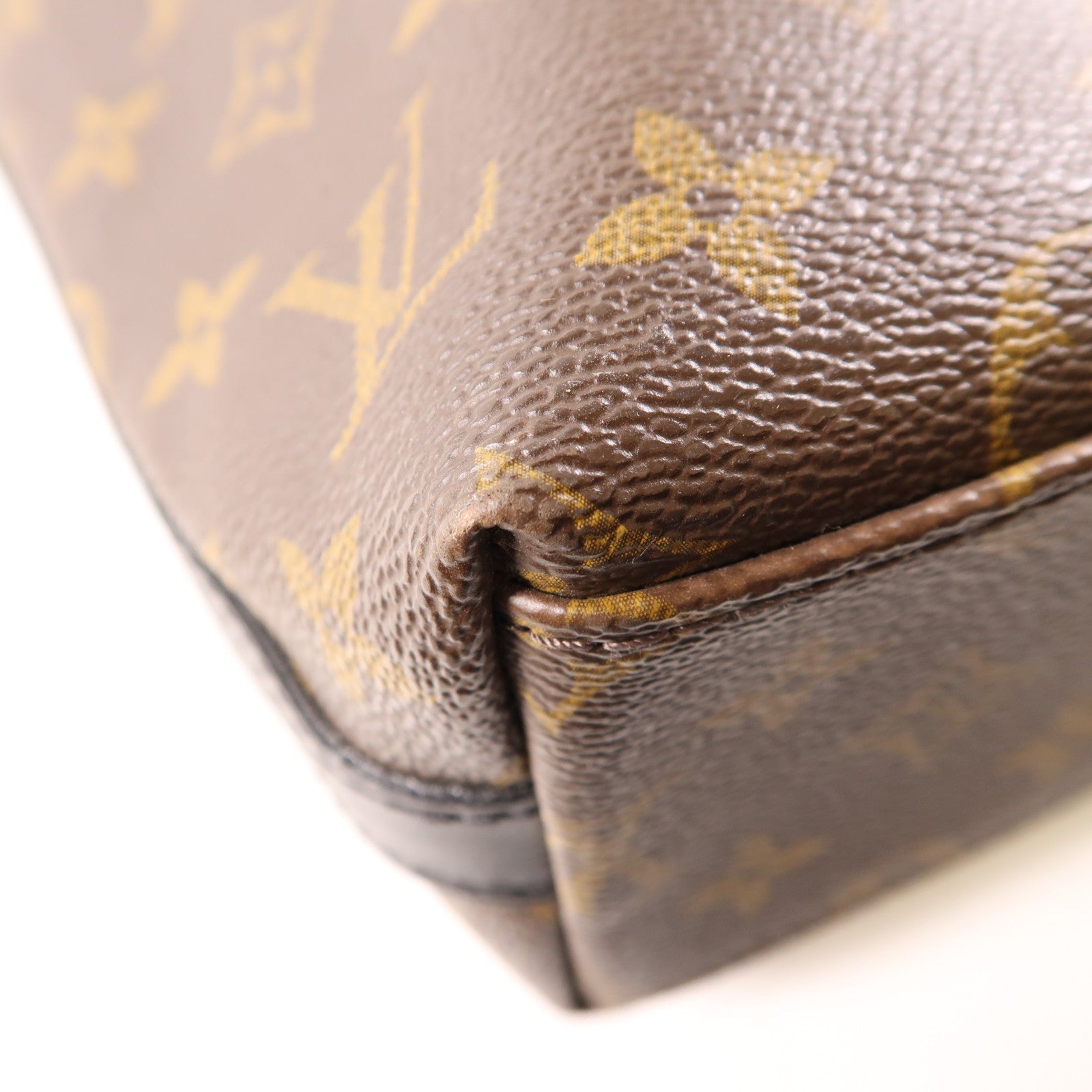 LOUIS VUITTON Monogram Kitan金扣手挽袋棕色