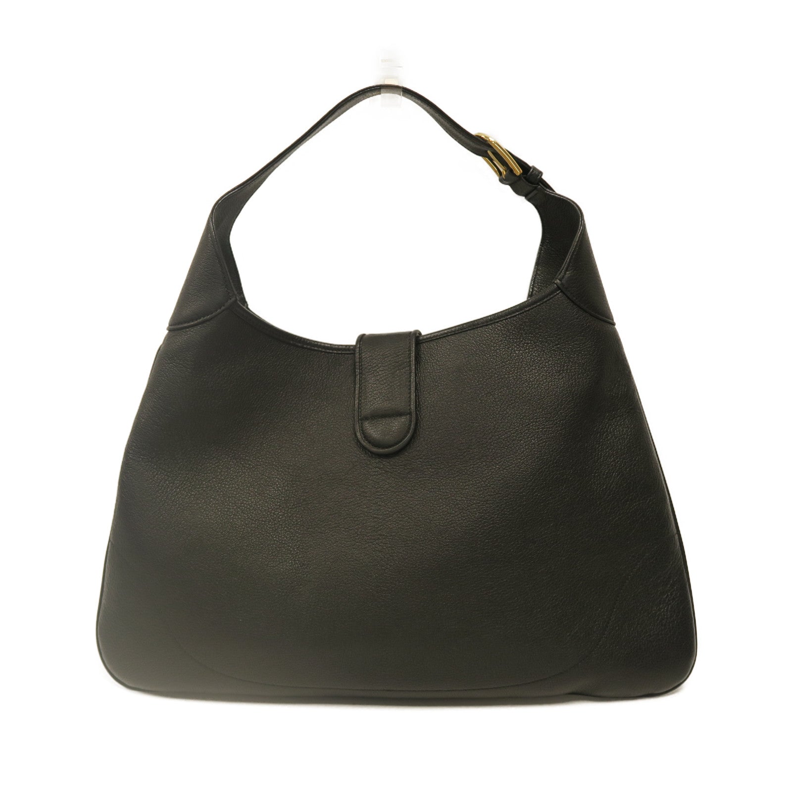 GUCCI 【激減優惠】牛皮皮革Shoulder Bag金扣手挽肩背兩用袋黑色