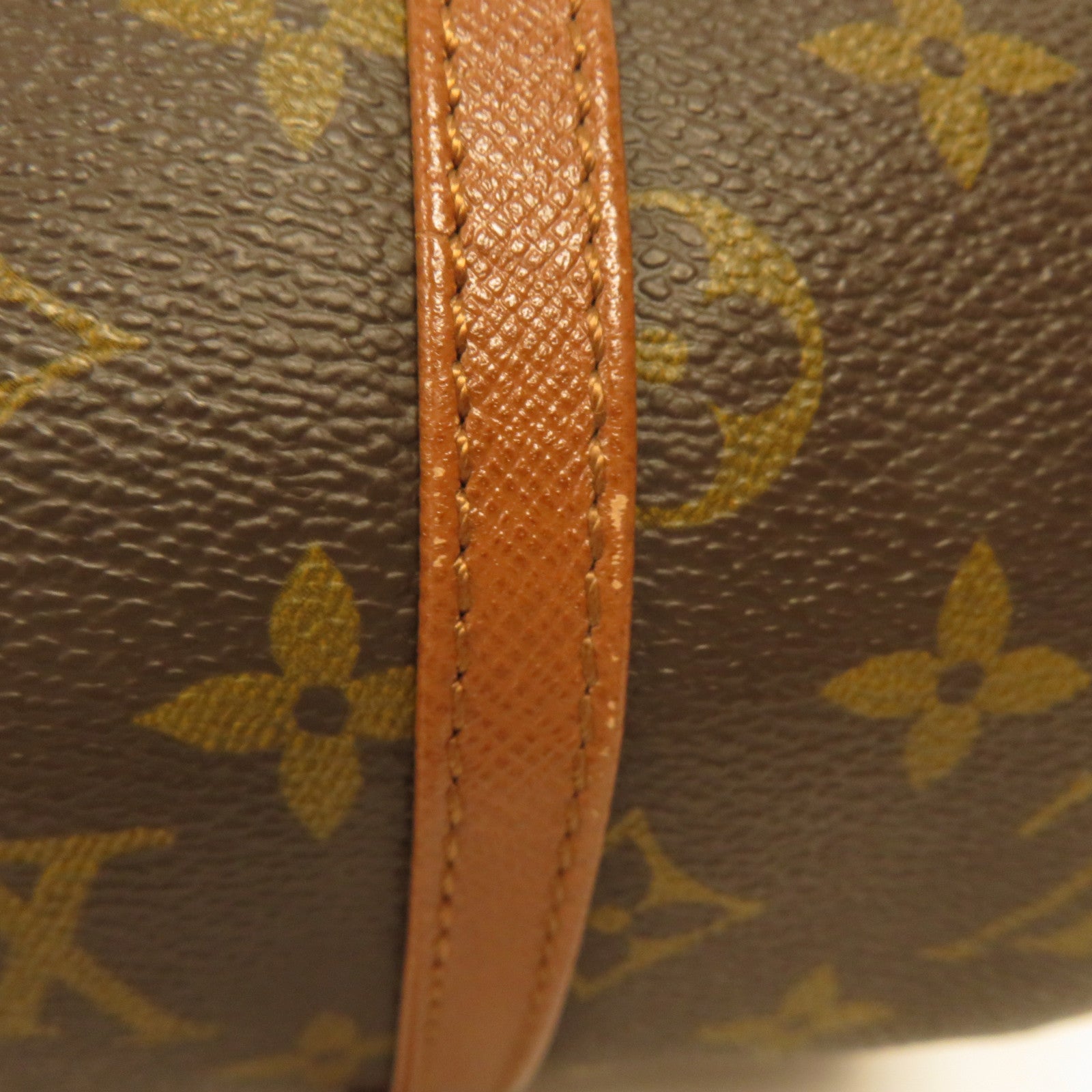 LOUIS VUITTON 【激減優惠】Monogram Papillon Old Model金扣肩背袋棕色
