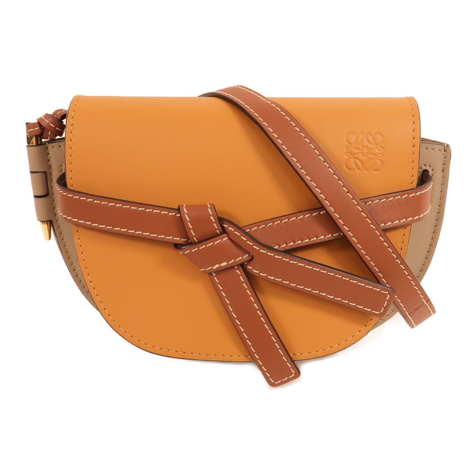LOEWE 牛皮皮革Mini Gate肩背袋
