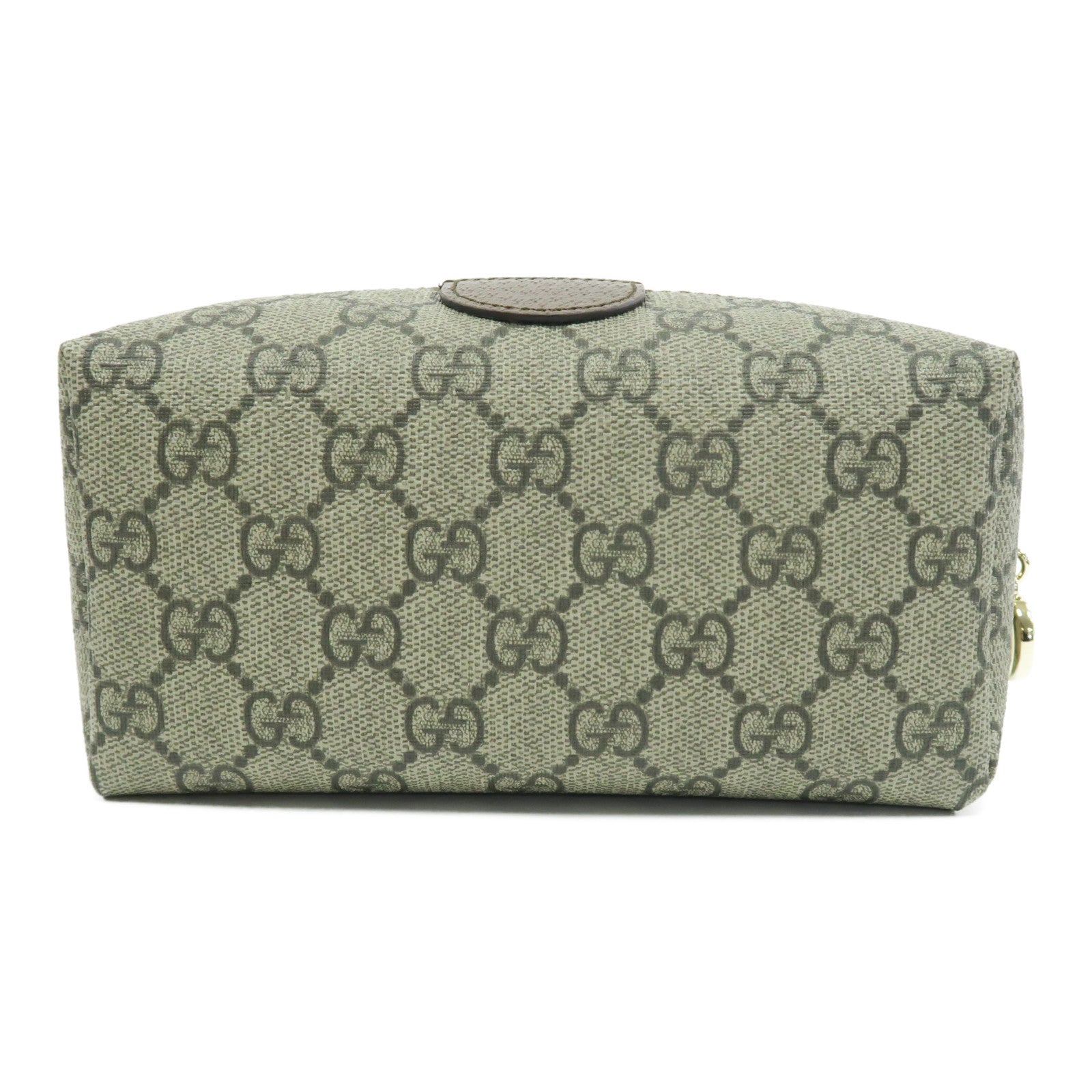 GUCCI 塗層帆布Ophidia Cosmefic Case金扣手拿包啡色
