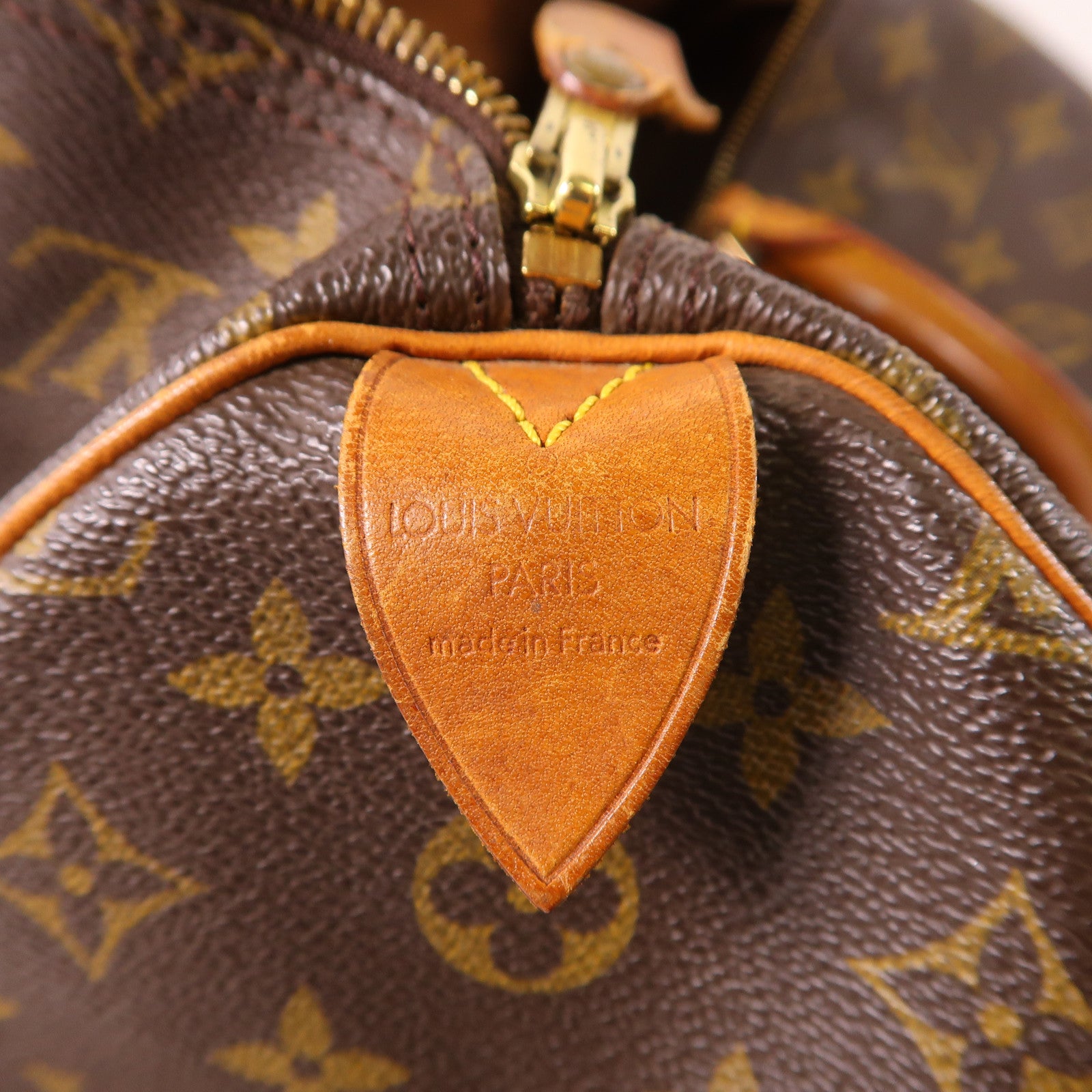 LOUIS VUITTON LV GHW Speedy 35 Hand Bag M41107 Monogram Brown