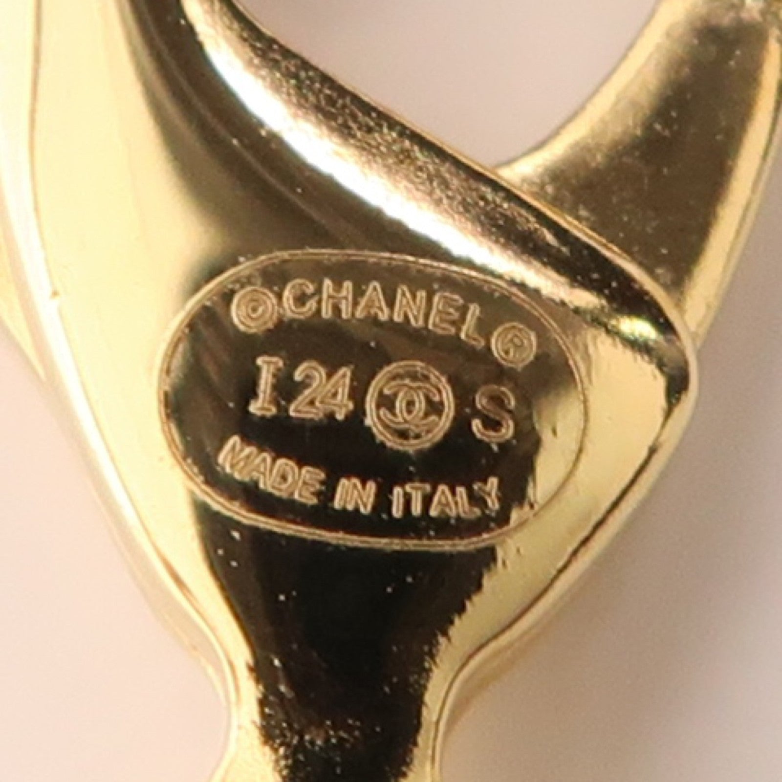 CHANEL 金屬Necklace項鍊金色/白色