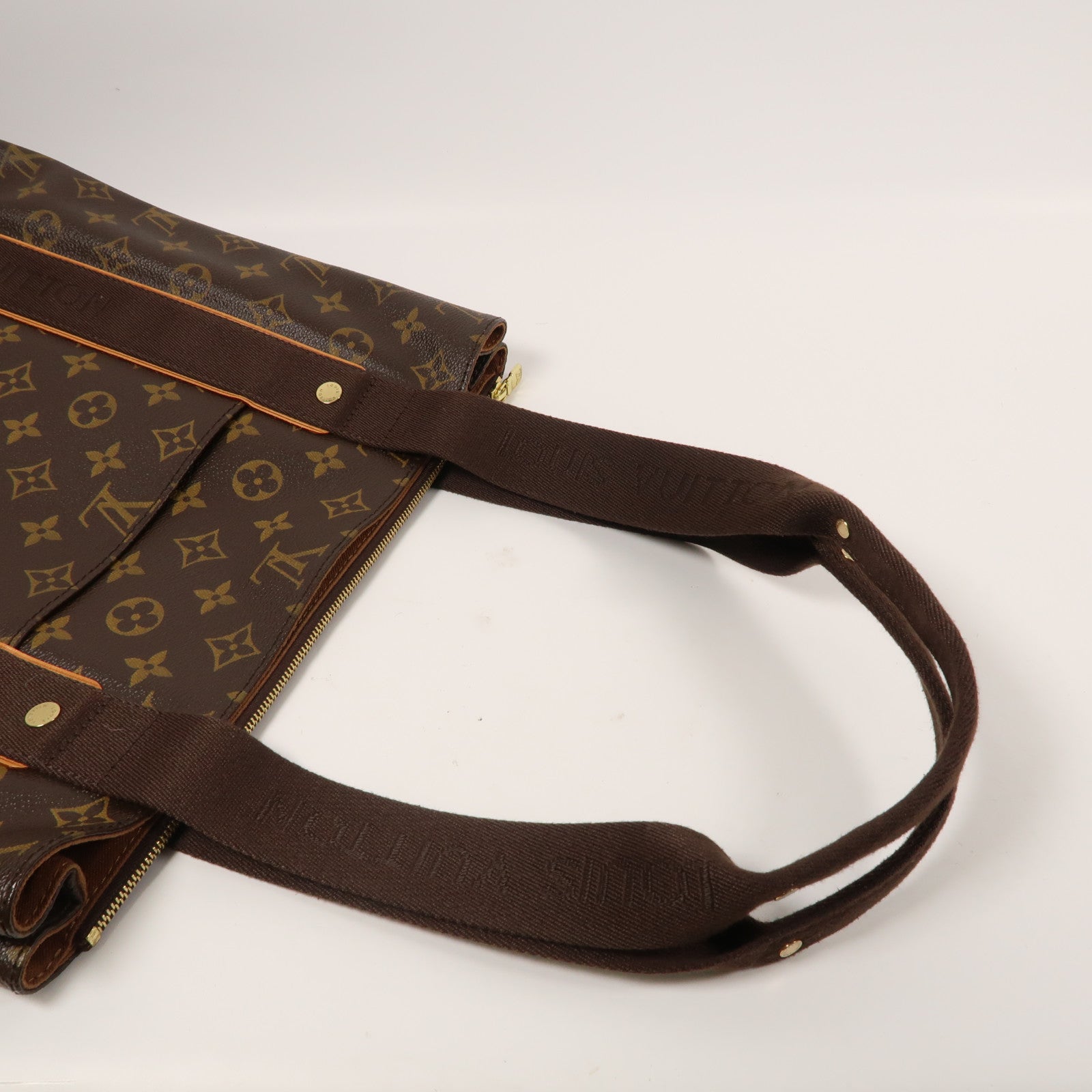 LOUIS VUITTON 【激減優惠】Monogram Cabas Beaubourg金扣肩背袋啡色