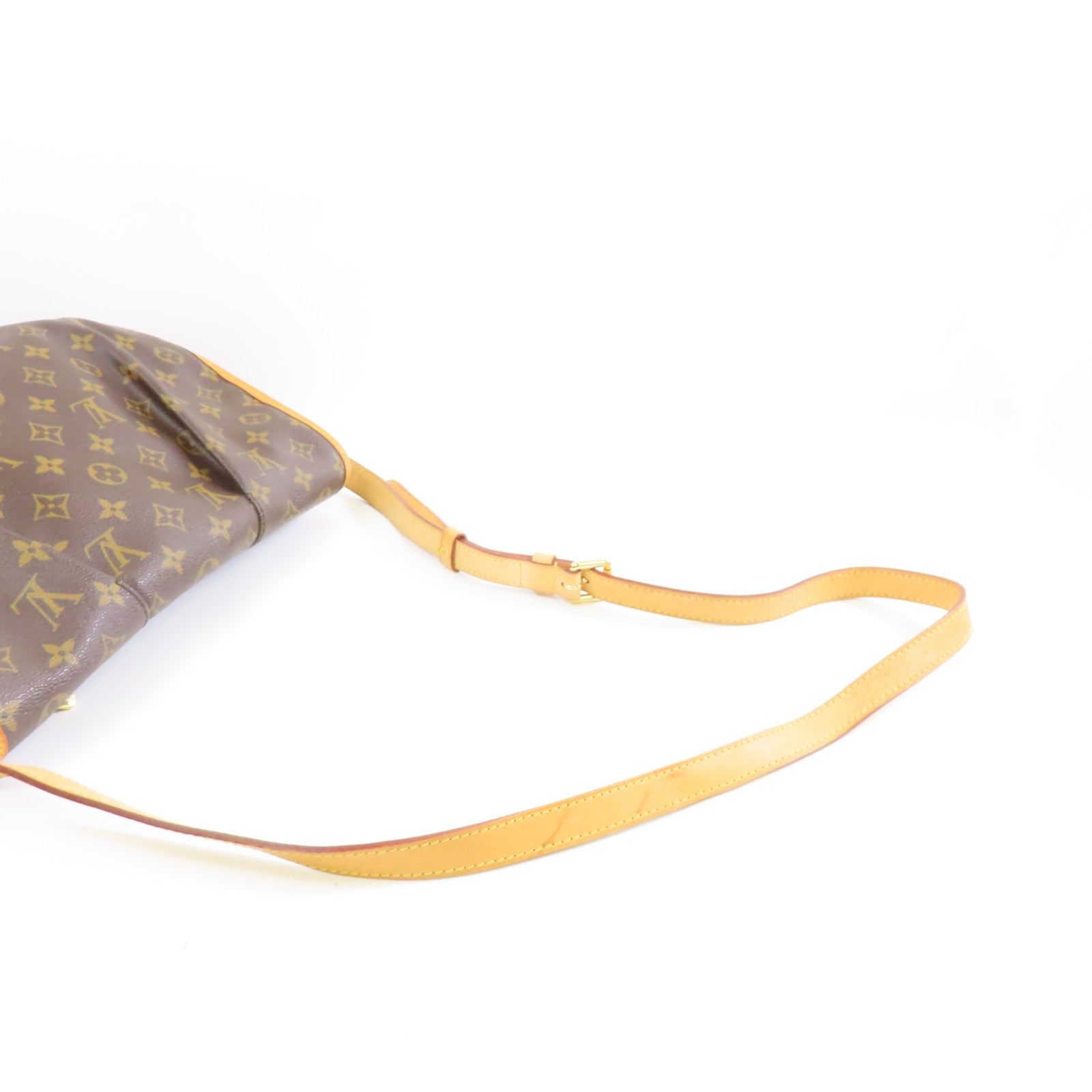 LOUIS VUITTON Monogram Menilmontant MM金扣肩背袋啡色