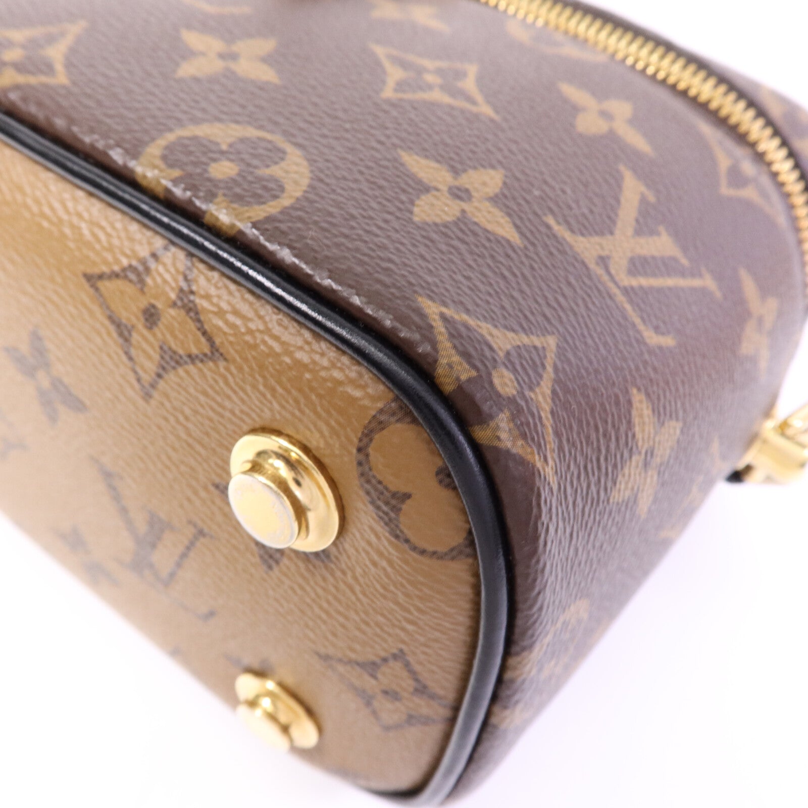 LOUIS VUITTON Monogram Reverse Vanity PM金扣手挽肩背兩用袋