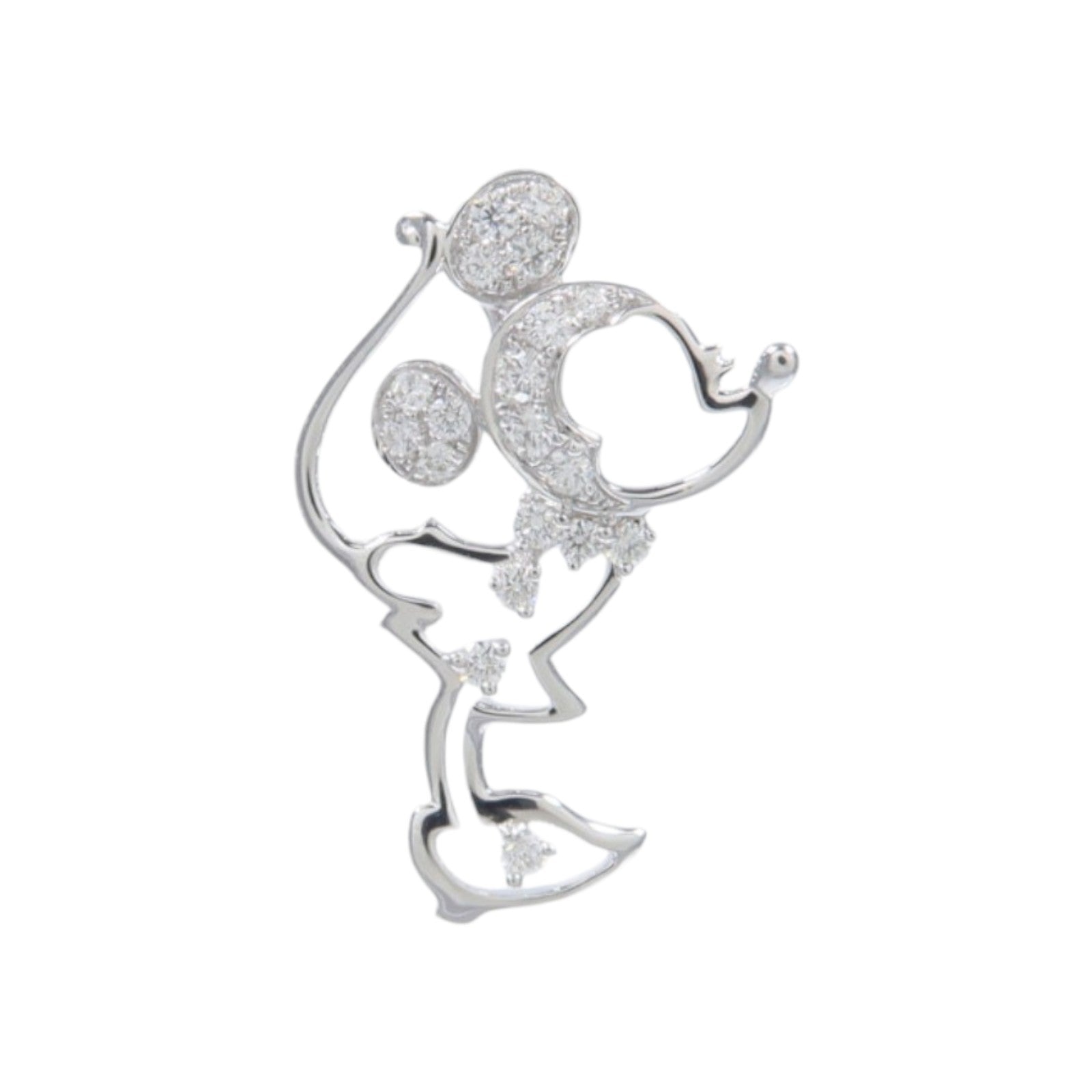 JEWELRY 18K白金Diamond Pendant Top鑽石吊墜