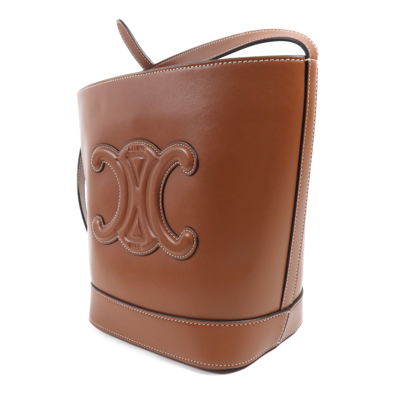 CELINE 牛皮皮革Cuir Triomphe金扣肩背袋