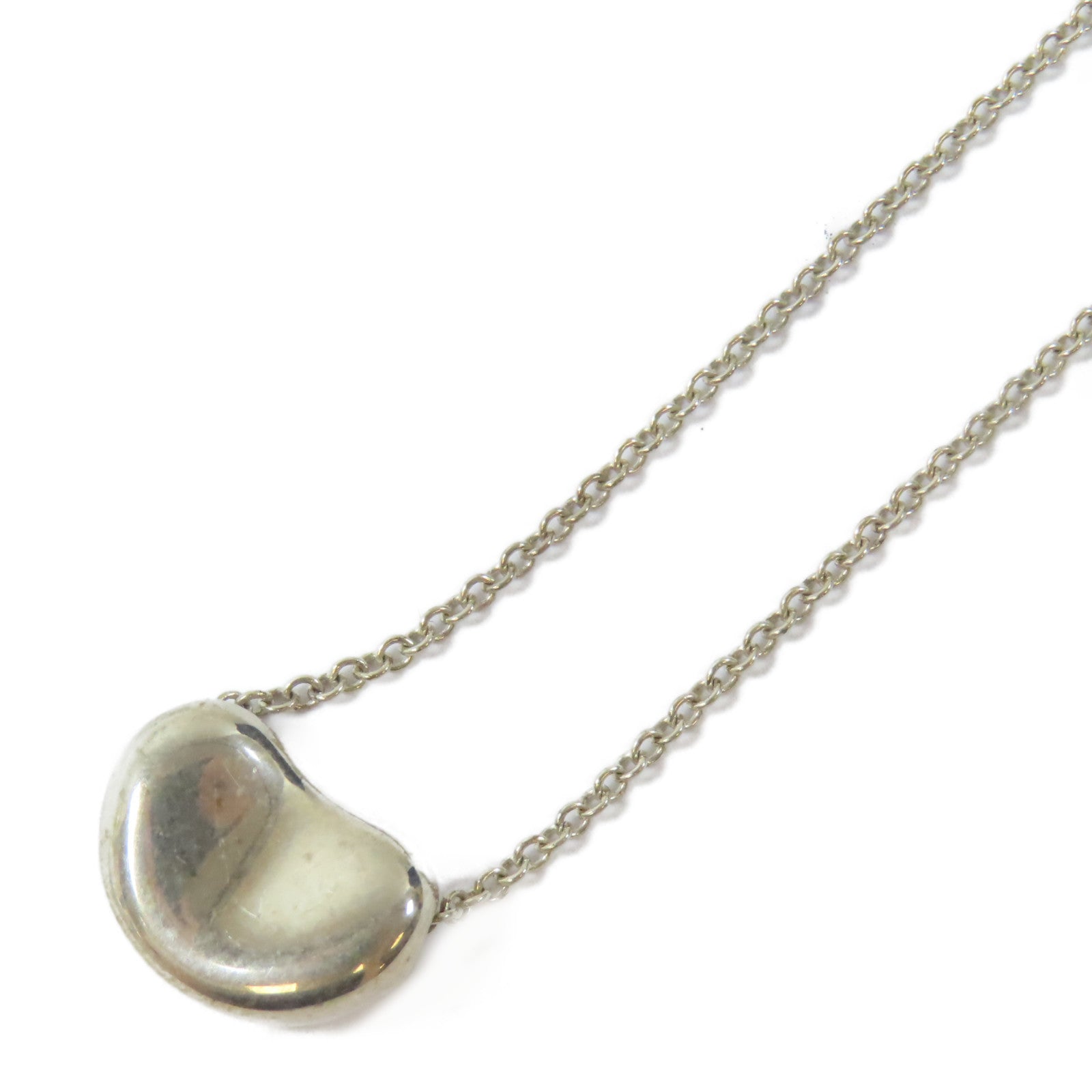 TIFFANY＆CO 925純銀Bean Necklace項鍊#42cm