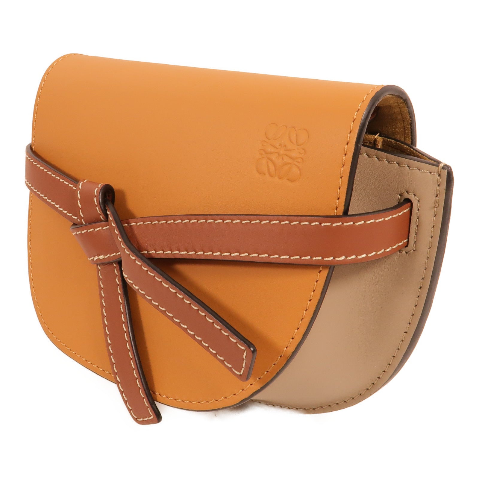 LOEWE 牛皮皮革Mini Gate肩背袋