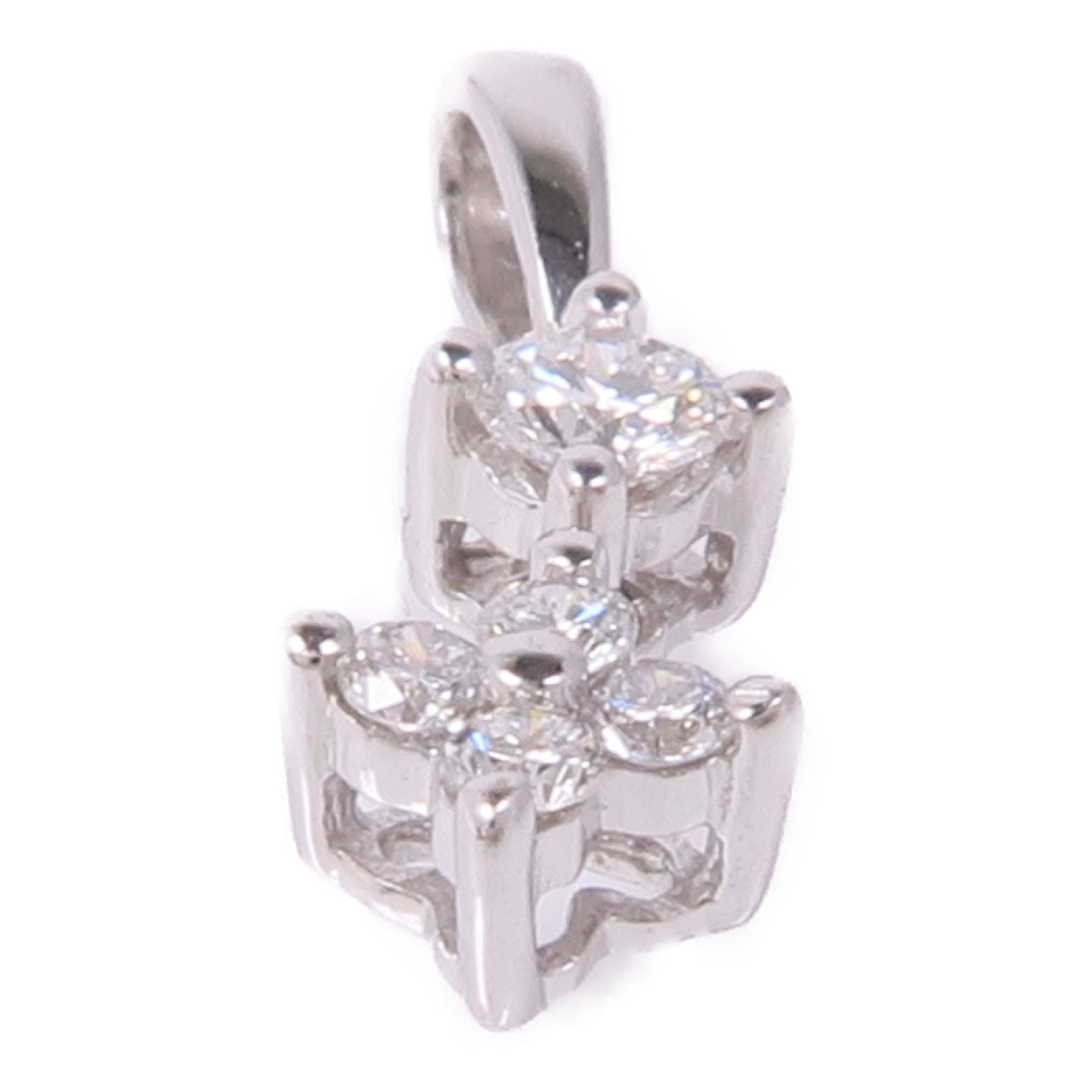 JEWELRY 【激減優惠】18K白金Diamond Pendant Top鑽石吊墜