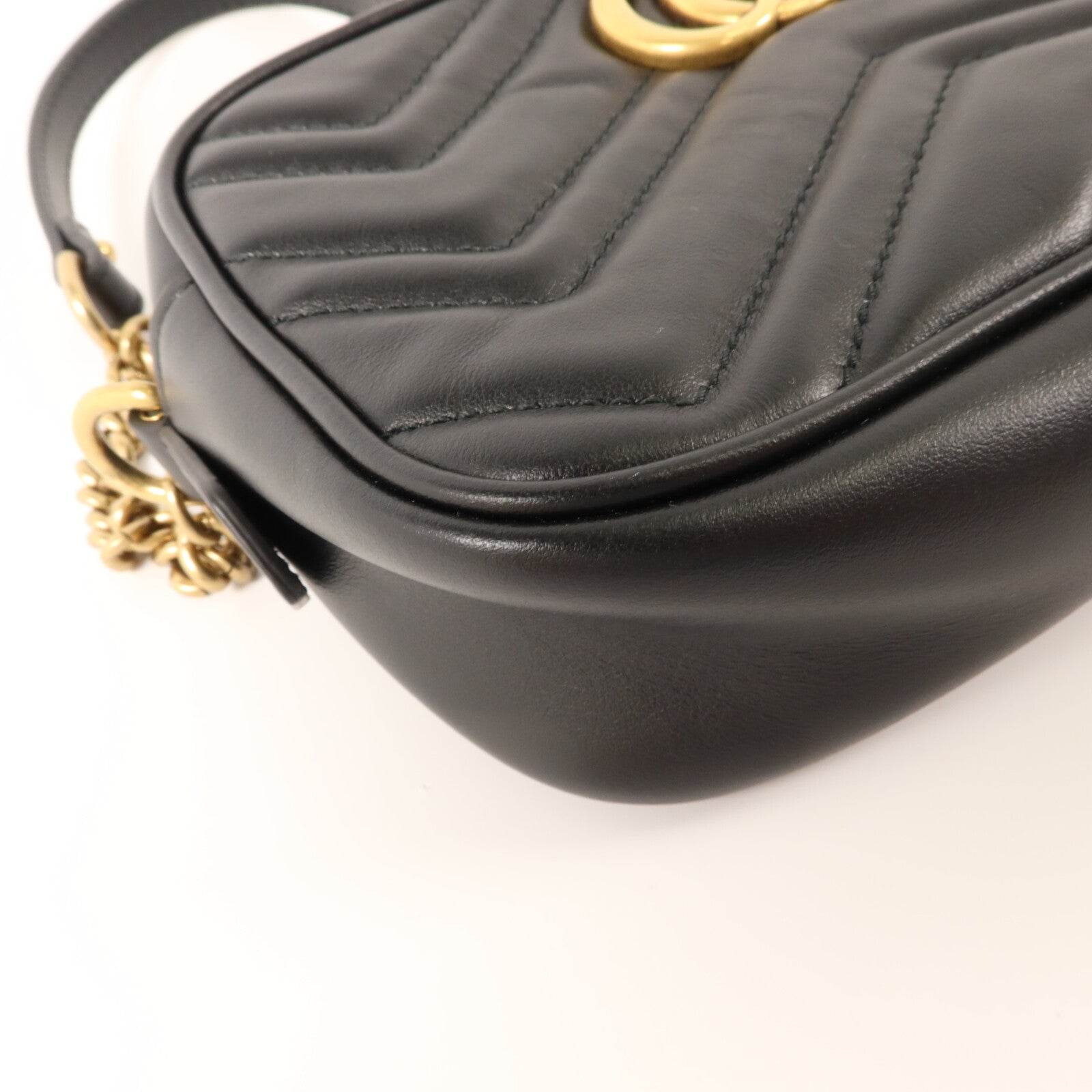 GUCCI 牛皮皮革GG Marmont Mini肩背袋