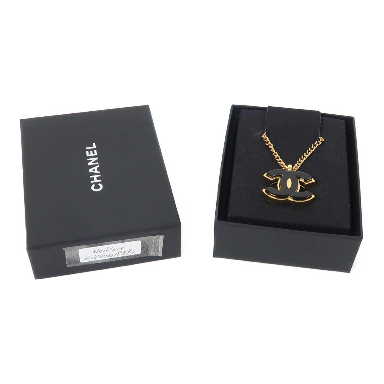 CHANEL 金屬Necklace項鍊黑色