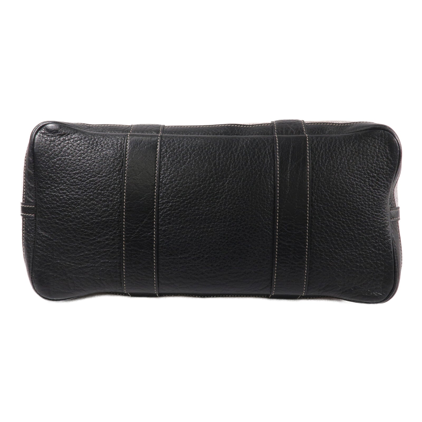 HERMES Toile H帆布Garden Party PM手挽袋Noir