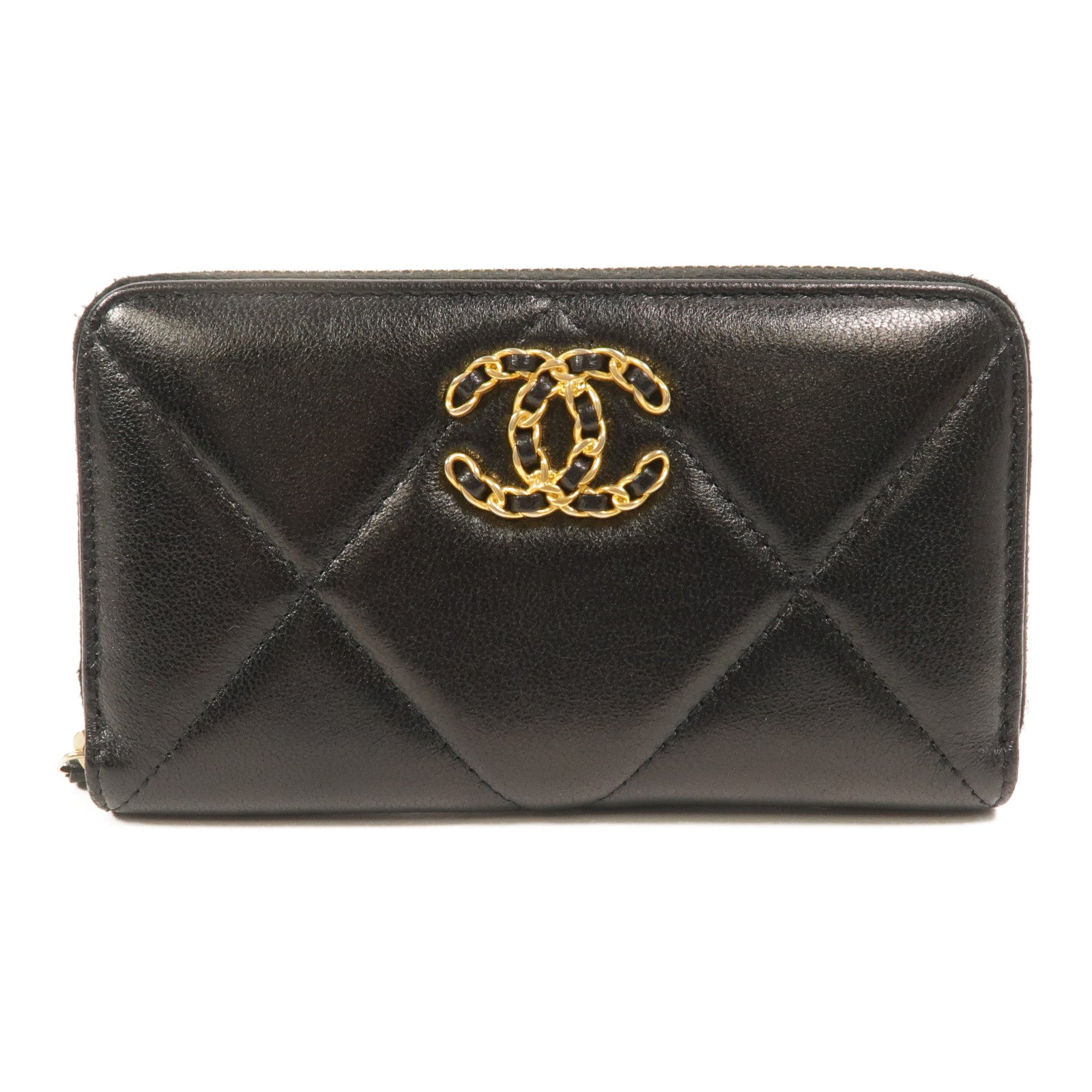 CHANEL 羊皮皮革19 Small Zipped Wallet長錢包