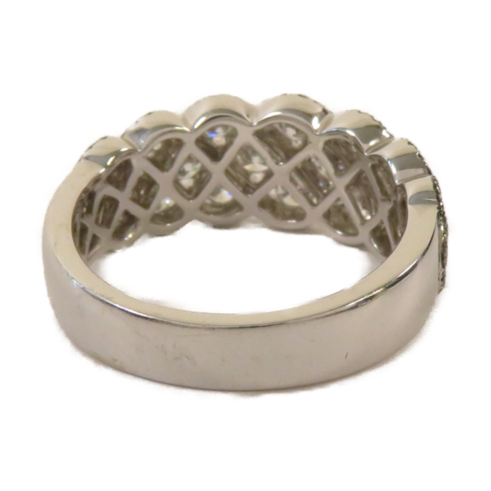 JEWELRY 【激減優惠】18K白金Ring 1.28ct鑽石戒指黑色/銀色US#6.75