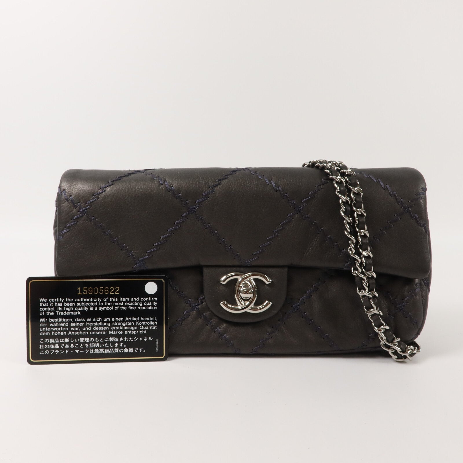 CHANEL 牛皮皮革Chain Shoulder鏈帶肩背袋