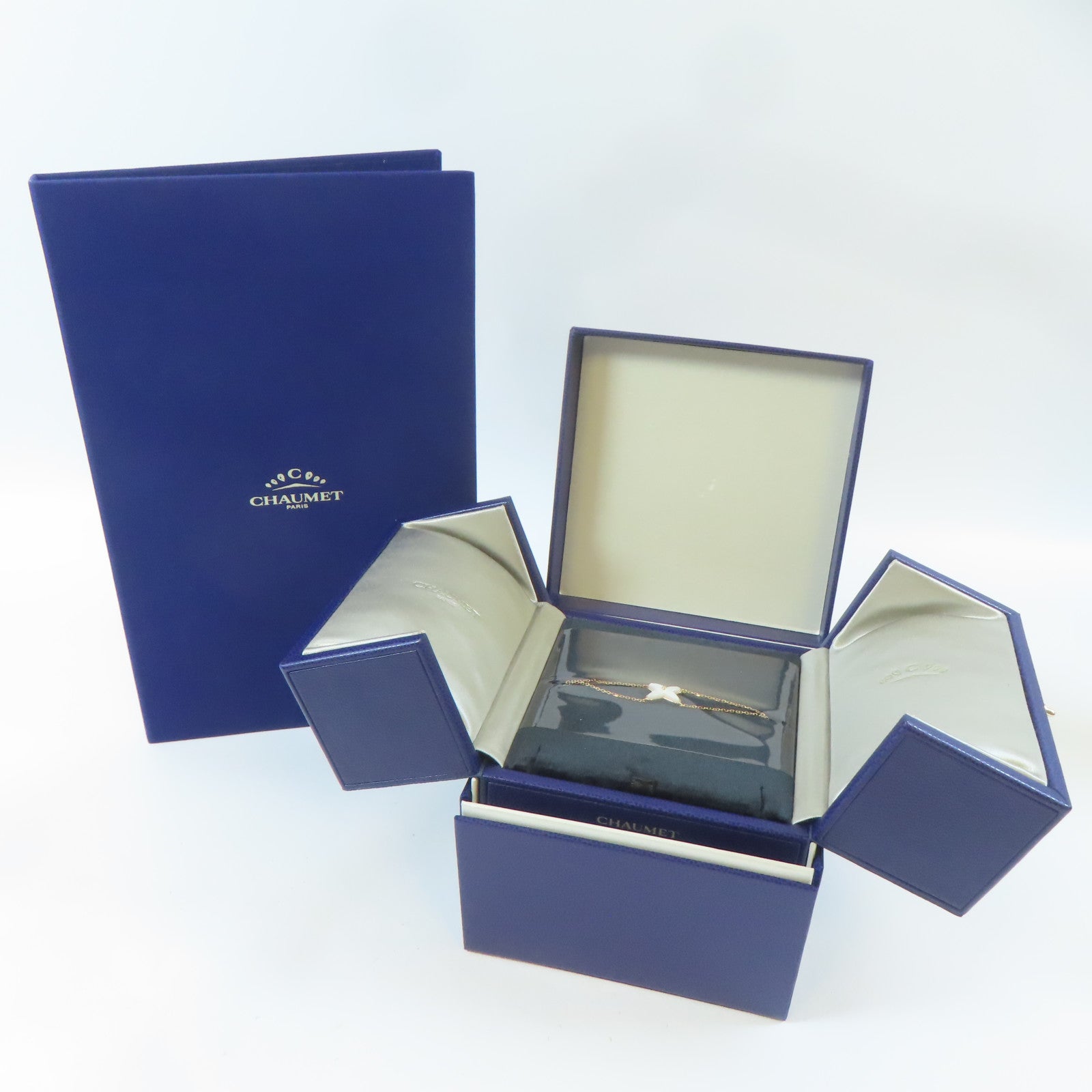 Chaumet 18K玫瑰金Jeux de Liens Bracelet手鏈#16.5cm