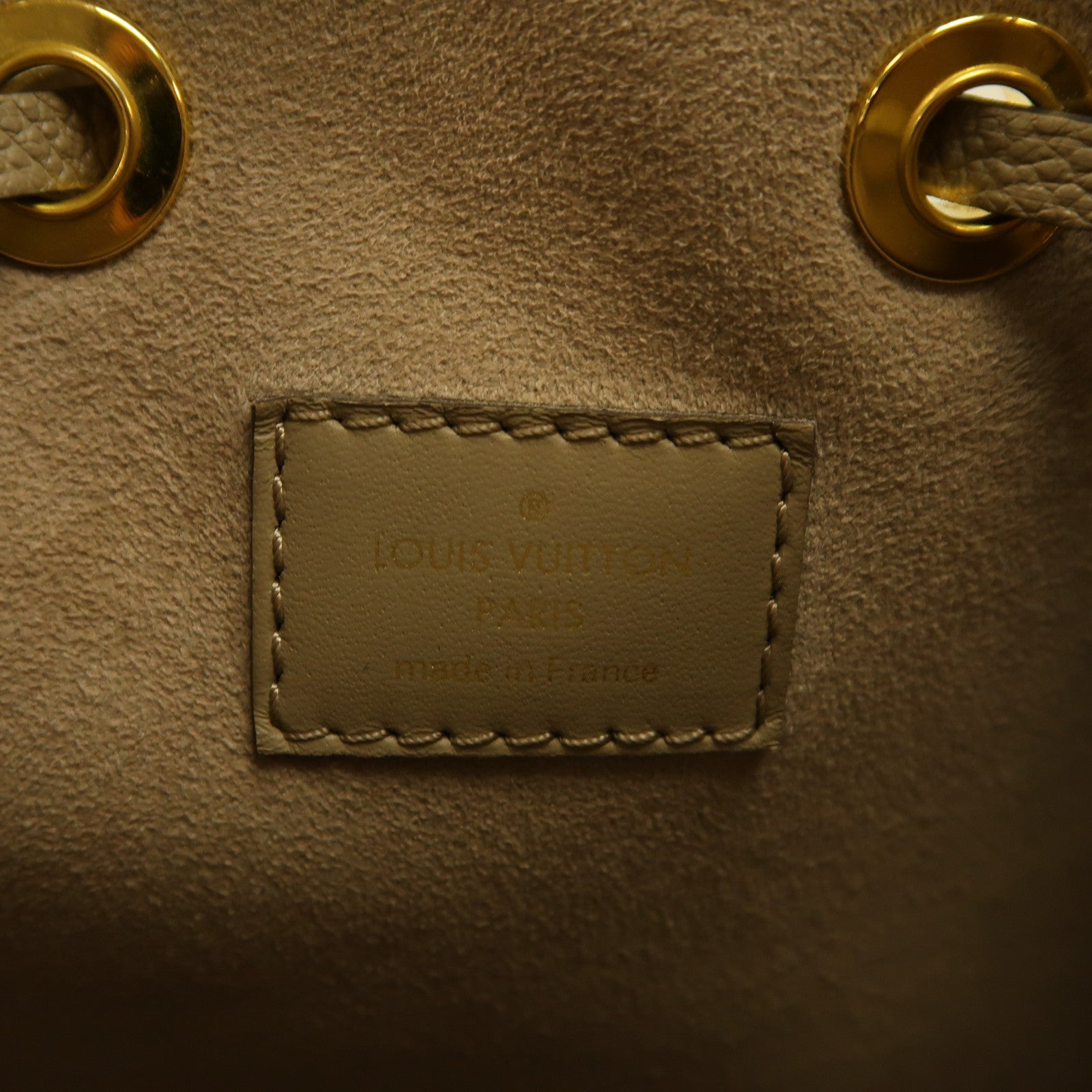 LOUIS VUITTON Monogram Empreinte Neo Noe手挽肩背兩用袋米色/米白色