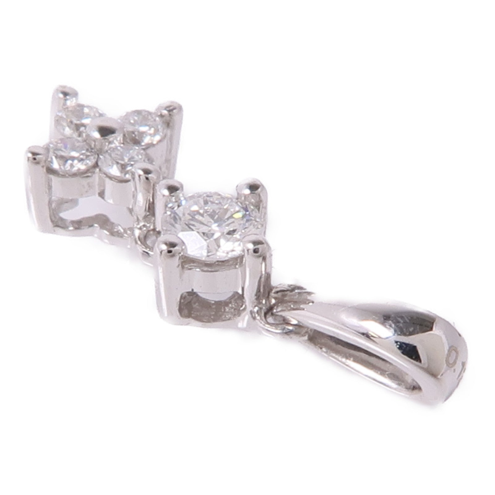 JEWELRY 【激減優惠】18K白金Diamond Pendant Top鑽石吊墜