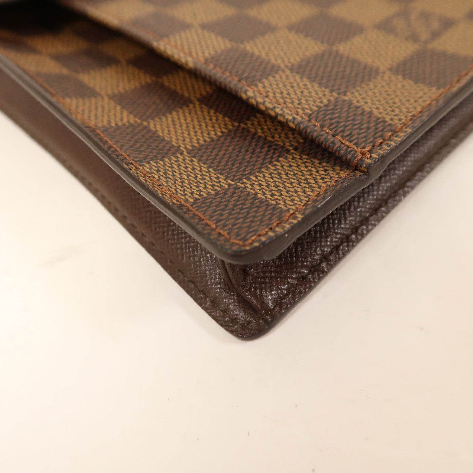 LOUIS VUITTON Damier Pimlico金扣肩背袋啡色