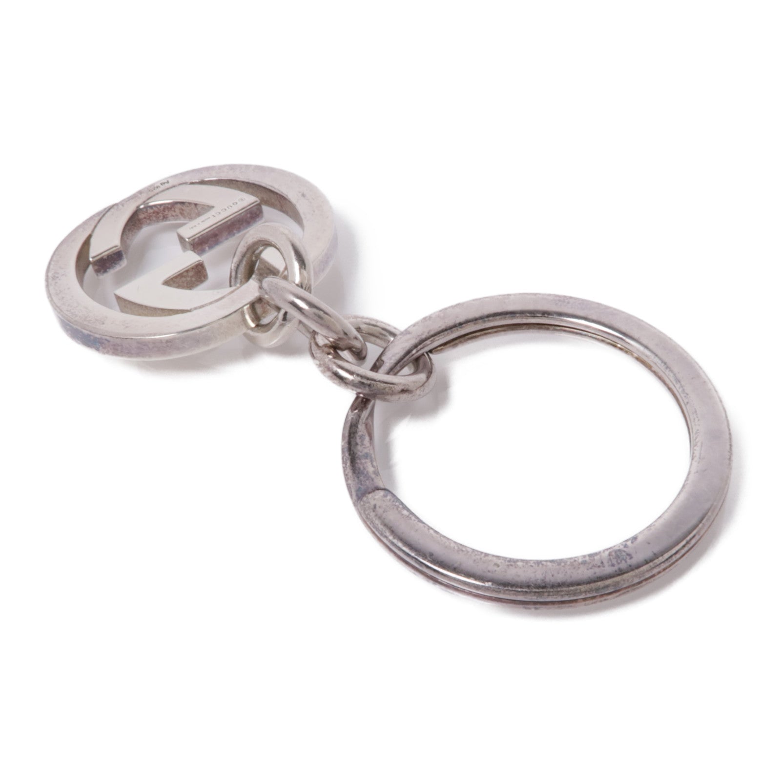 GUCCI 925純銀Double G Key Ring鎖匙扣